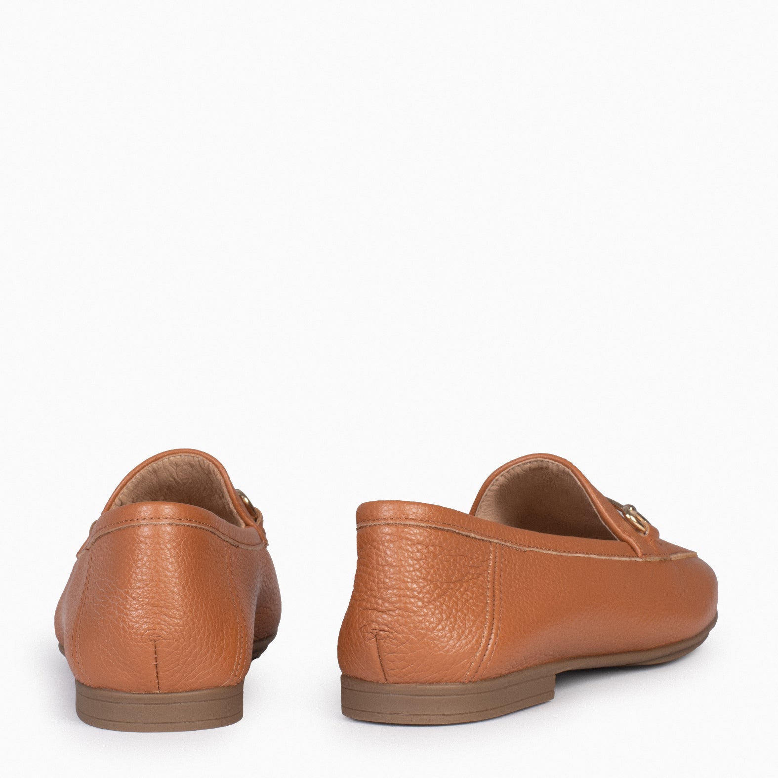 STYLE – Mocassins en cuir souple CAMEL