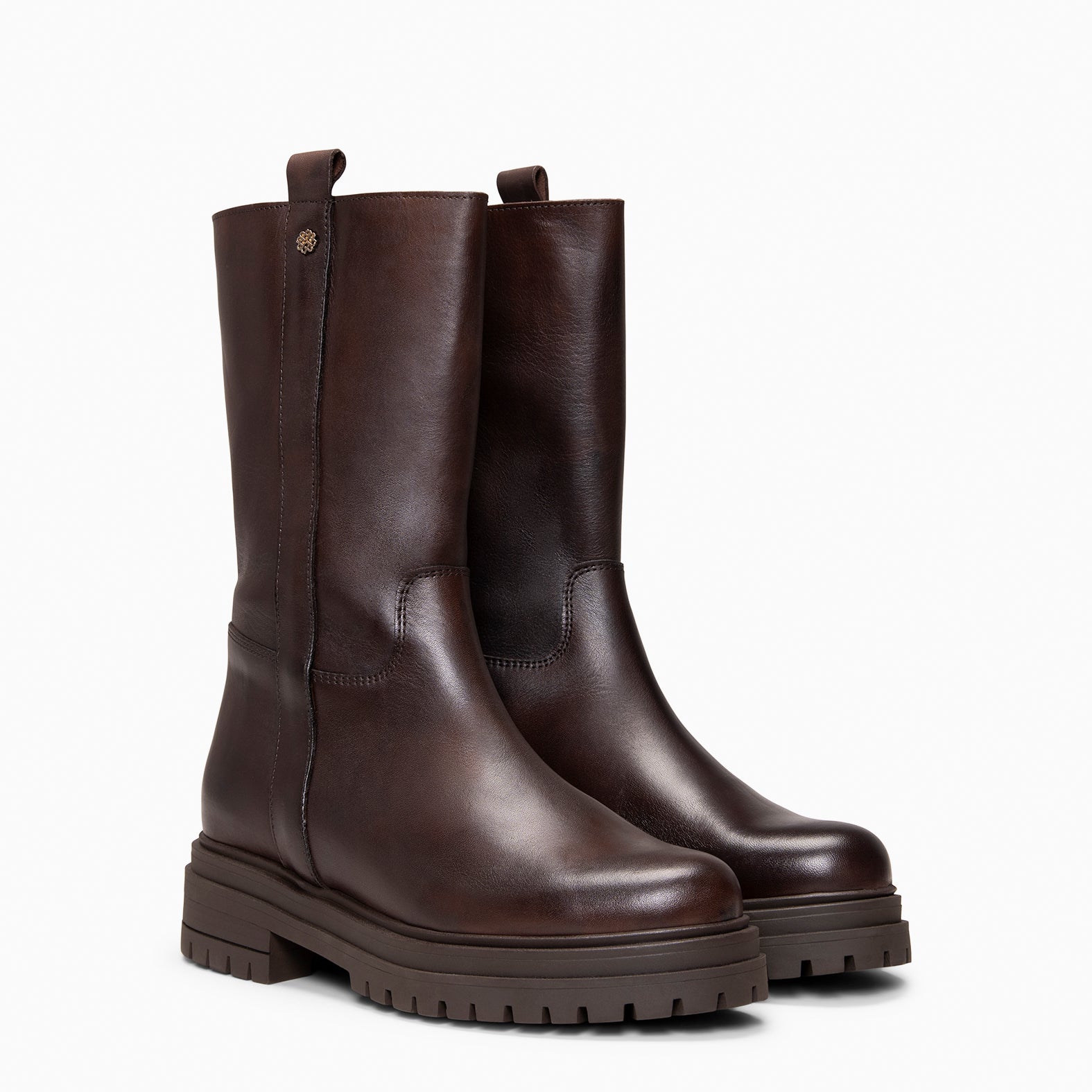 VENUS - Botines de caña alta MARRON