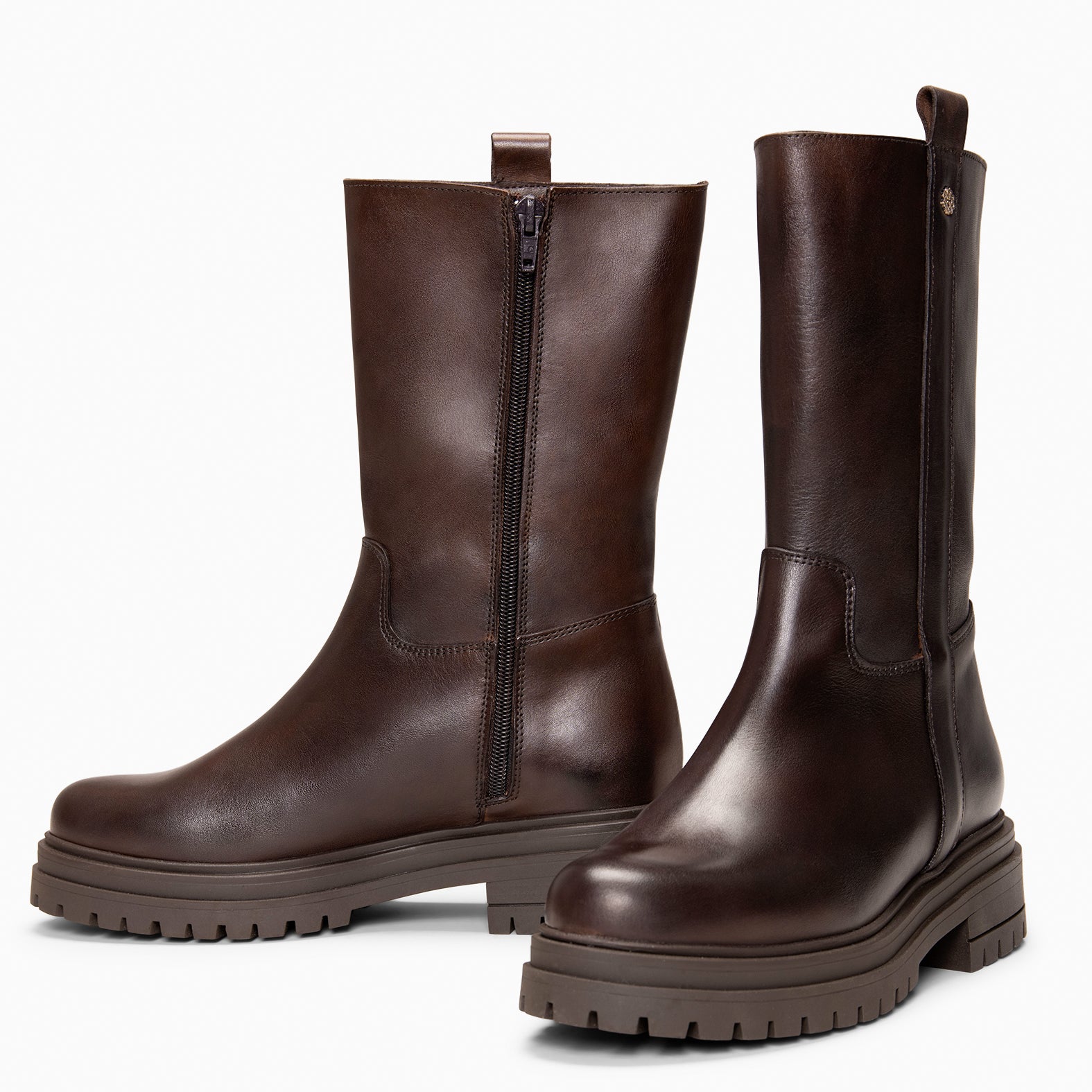 VENUS - Botines de caña alta MARRON