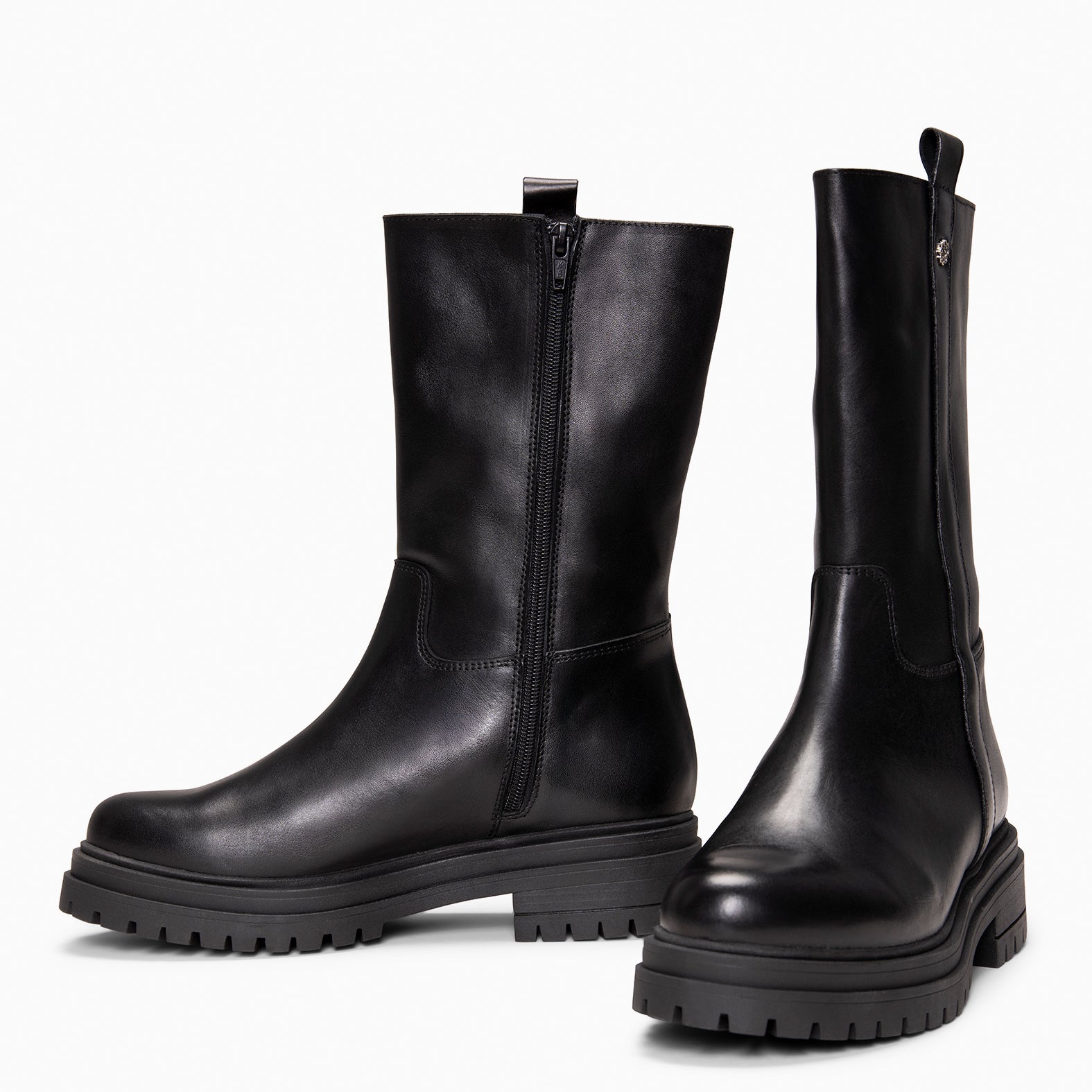 VENUS - Botines de caña alta NEGRO