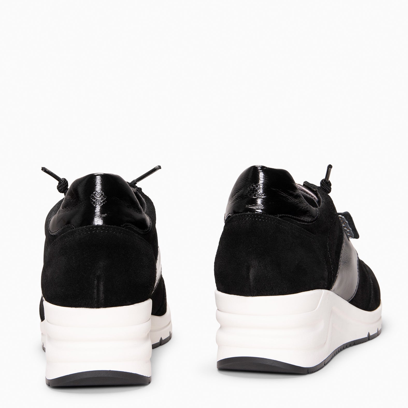 PAU - BLACK Wedge sneakers
