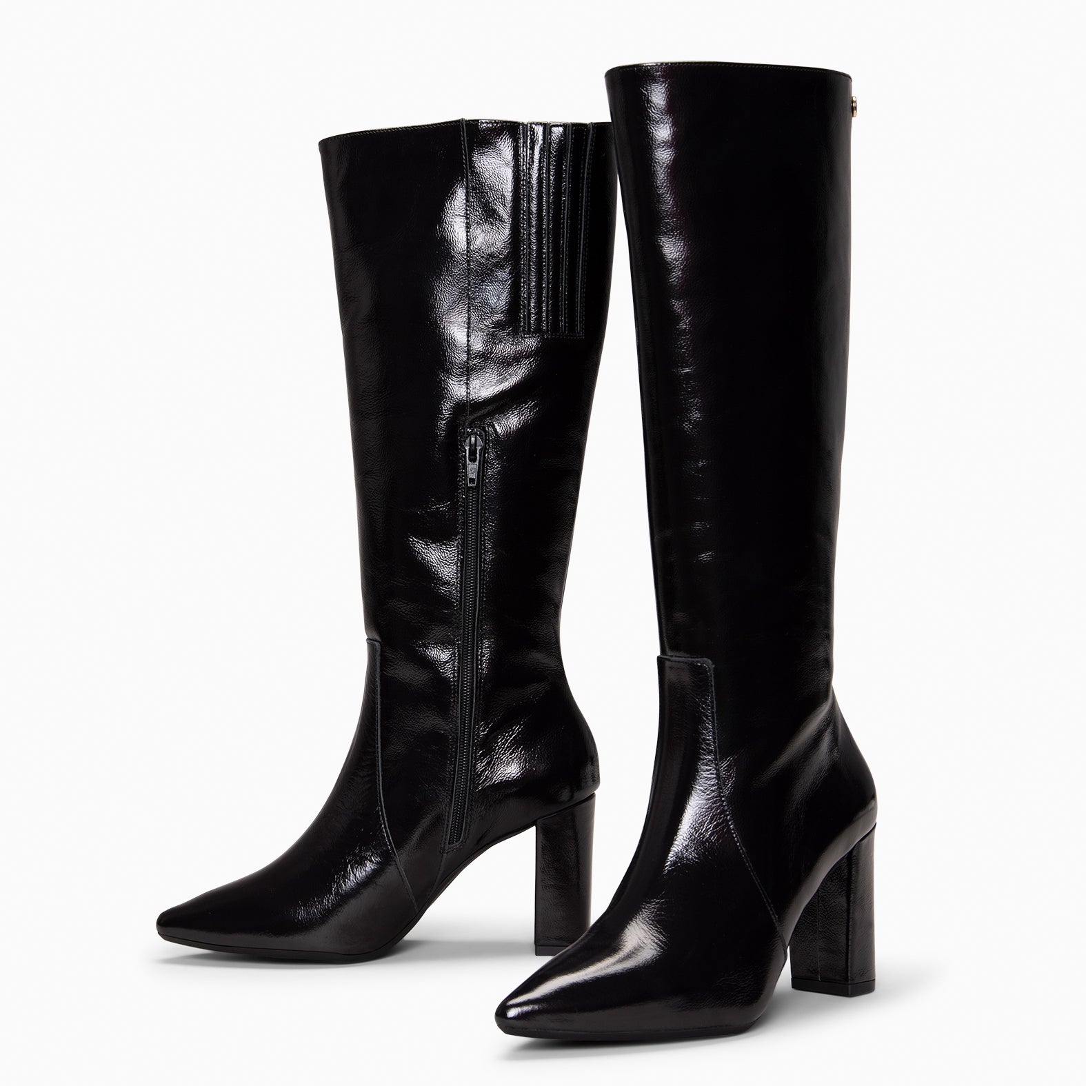 SOHO - Botas de tacón alto NEGRO CHAROL