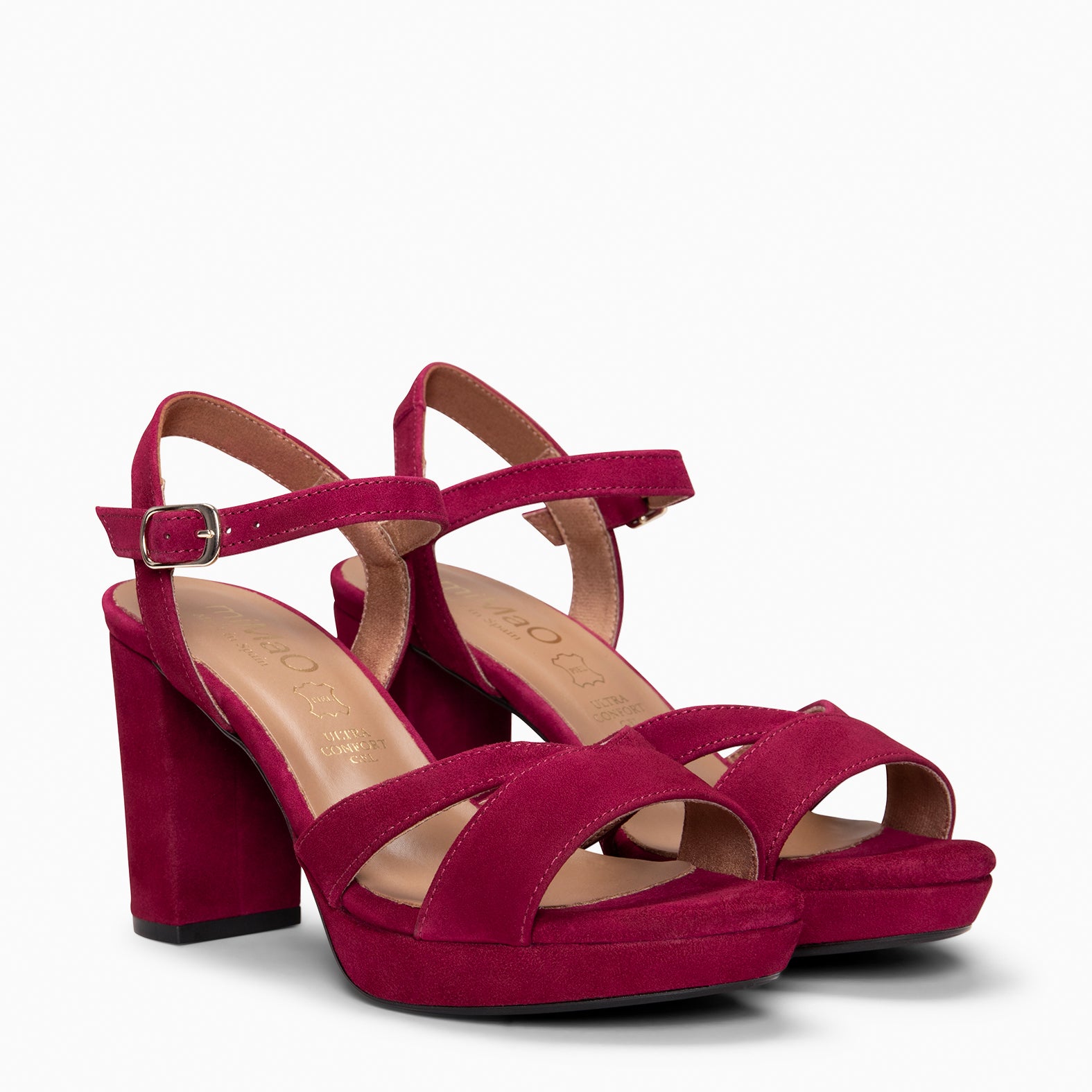 PARIS - Sandalias de fiesta con tacón alto y plataforma BURDEOS - miMaO ®