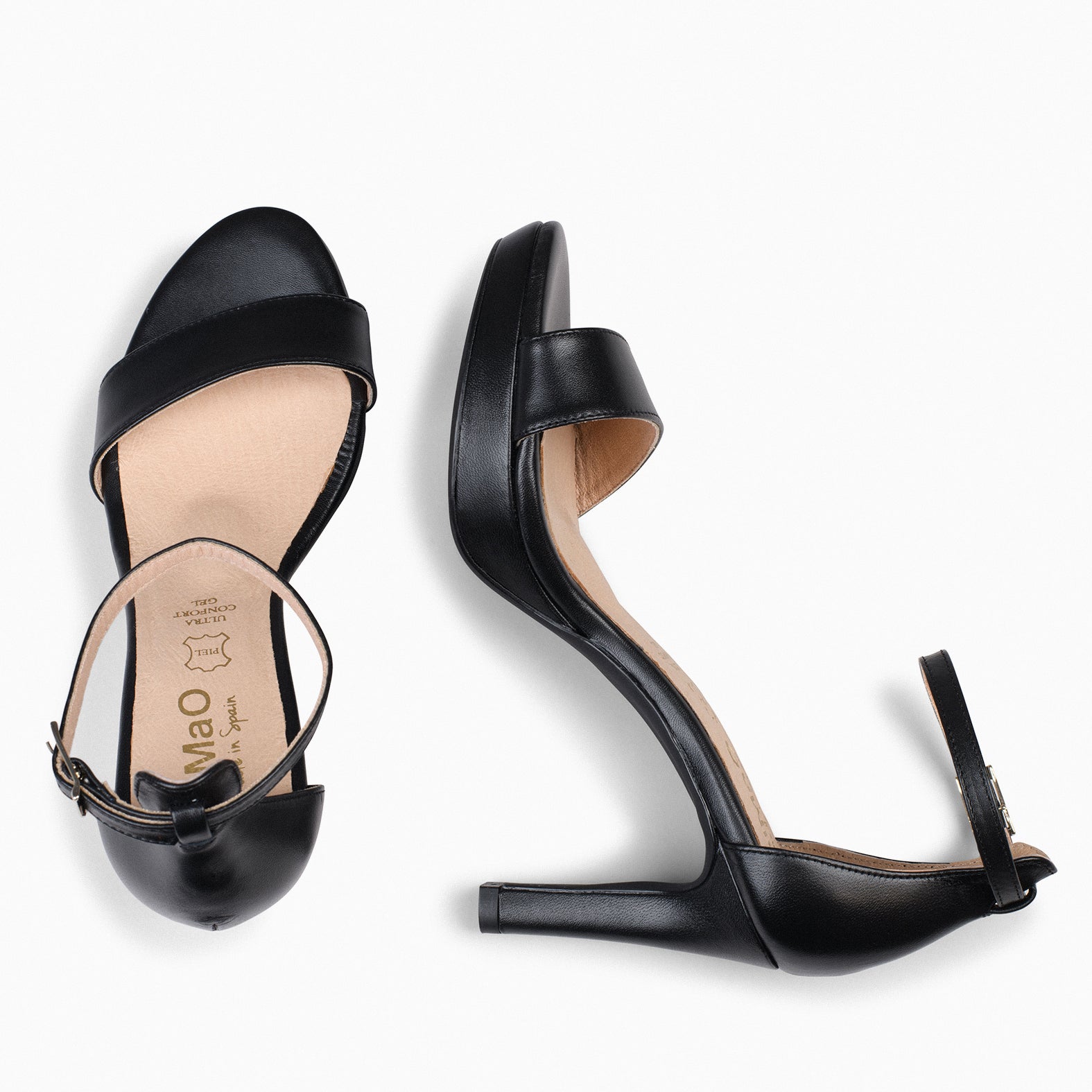 FIESTA - Sandalias de tacón alto y plataforma NEGRO - miMaO ®