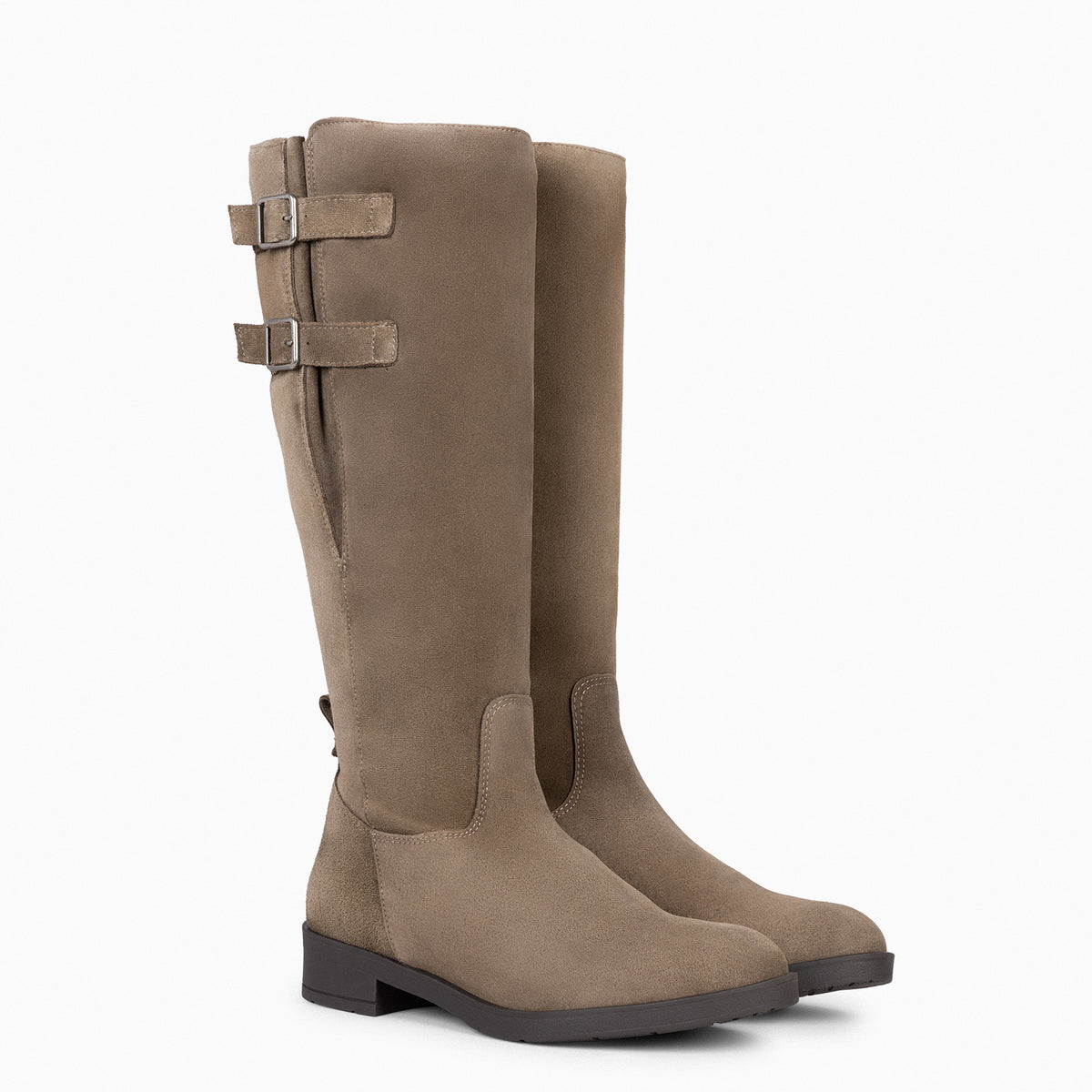 CORK - Bota alta para mujer TAUPE