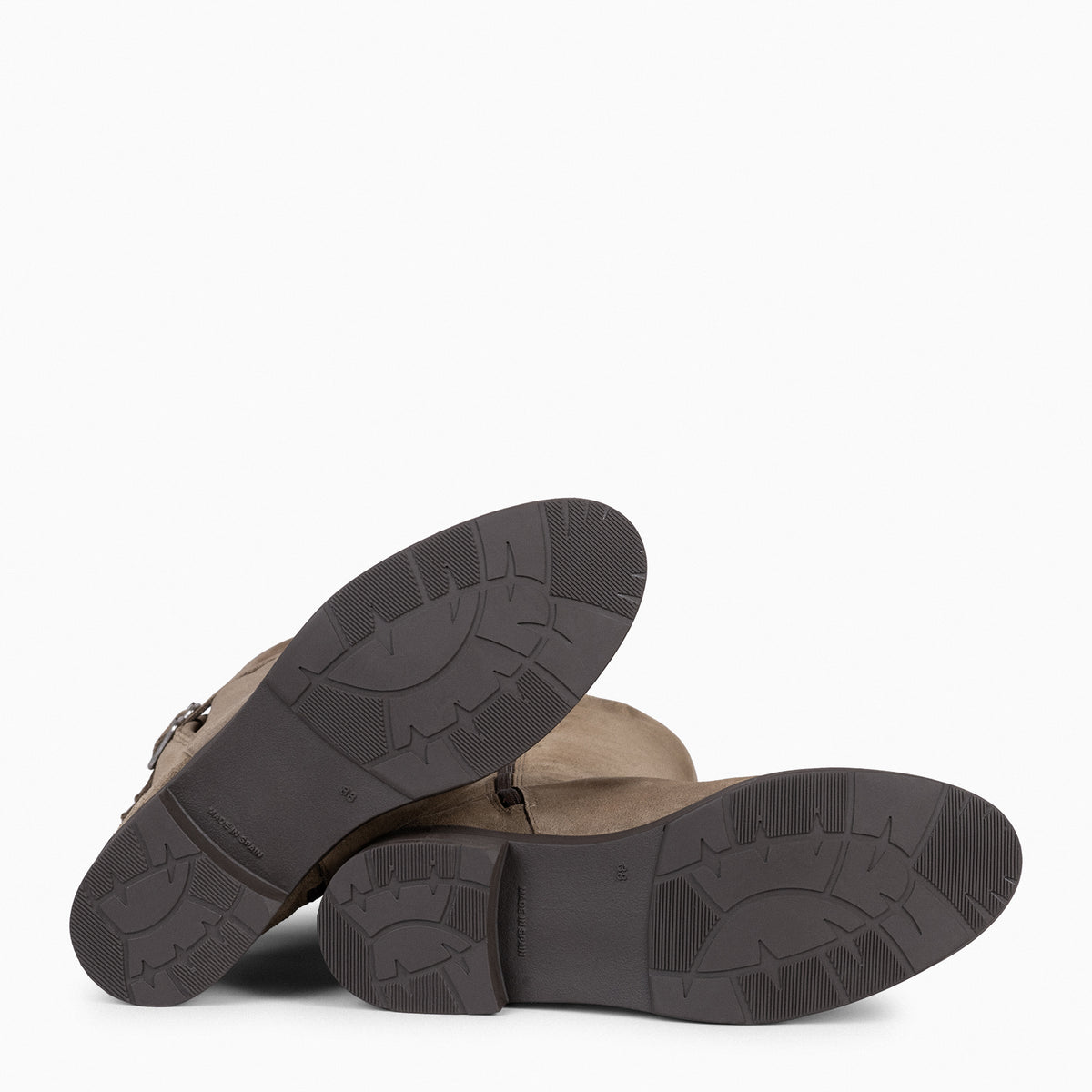 CORK - Bota alta para mujer TAUPE