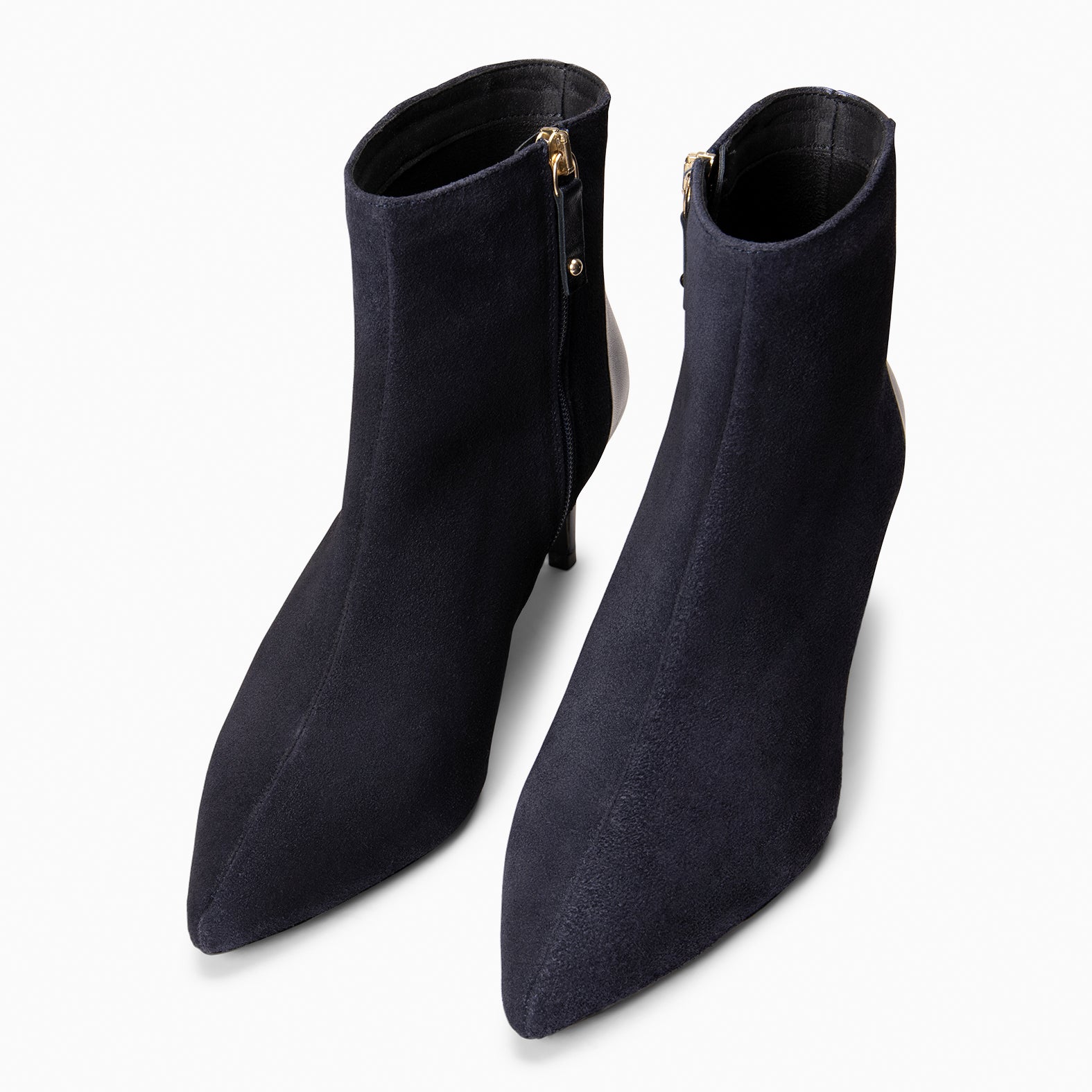 NIGHT - Botines elegantes de tacón fino MARINO