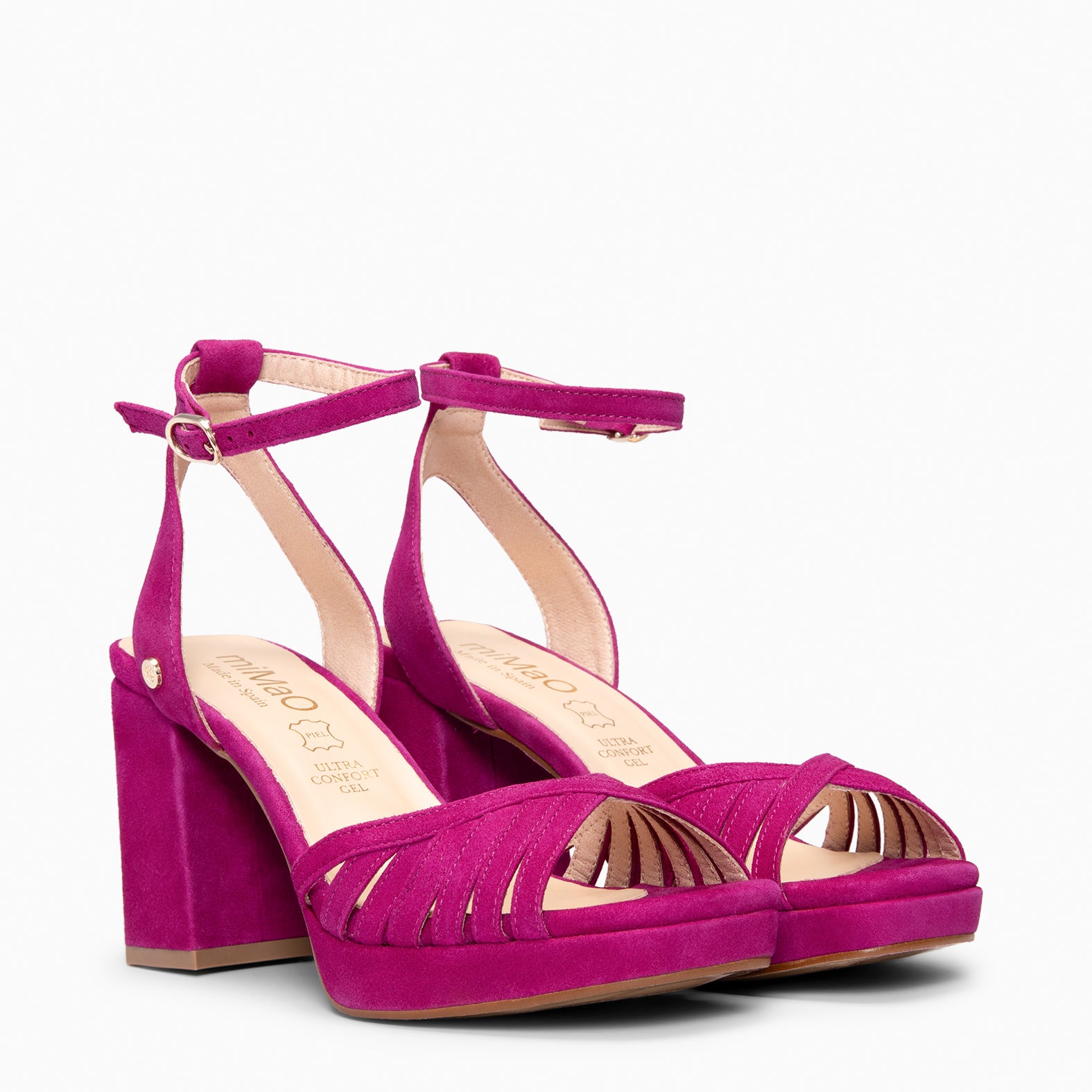 CRISTEL - SANDALIAS ELEGANTES DE TACÓN DE VESTIR BUGANVILLA