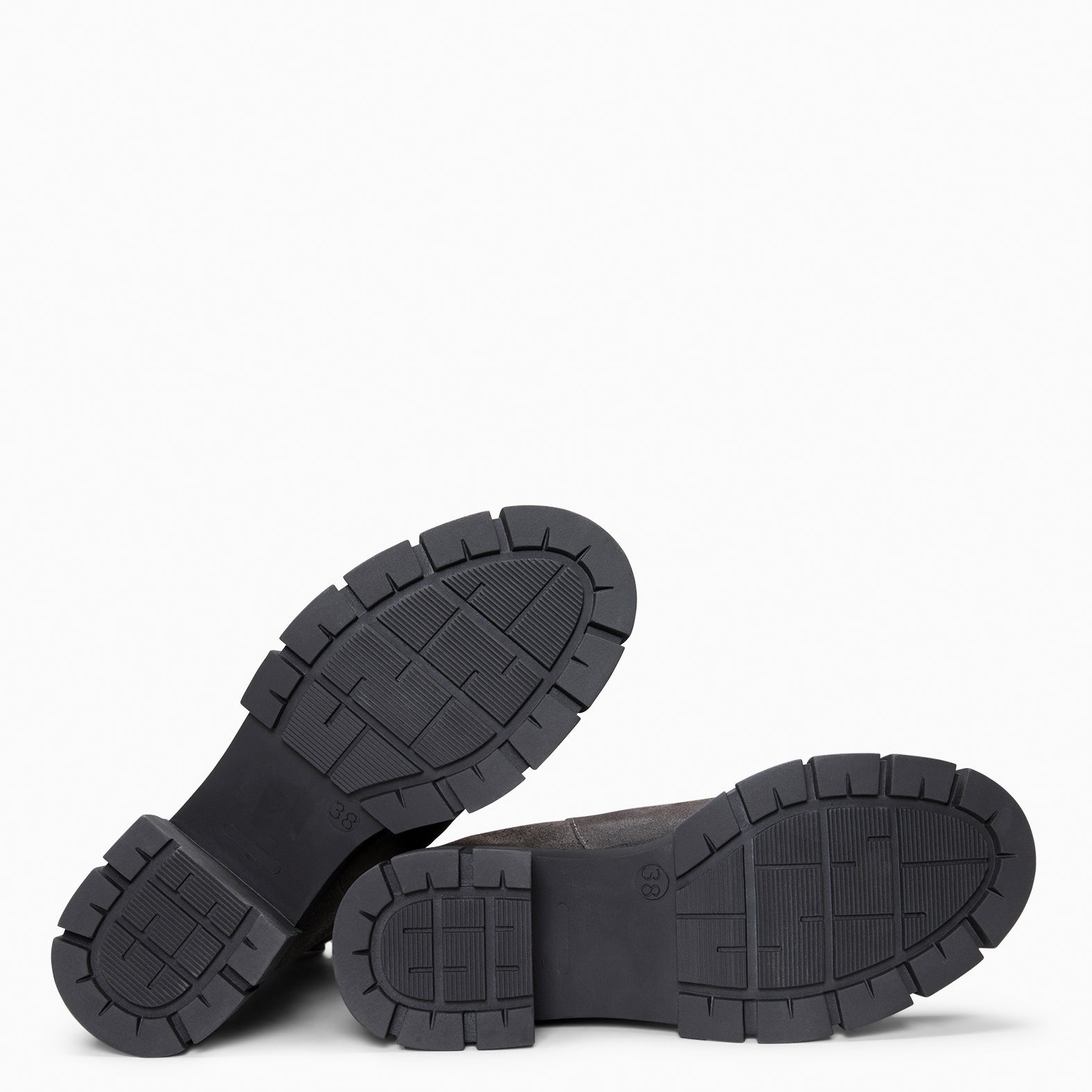 LUCIA - Botines Chelsea con plataforma GRIS