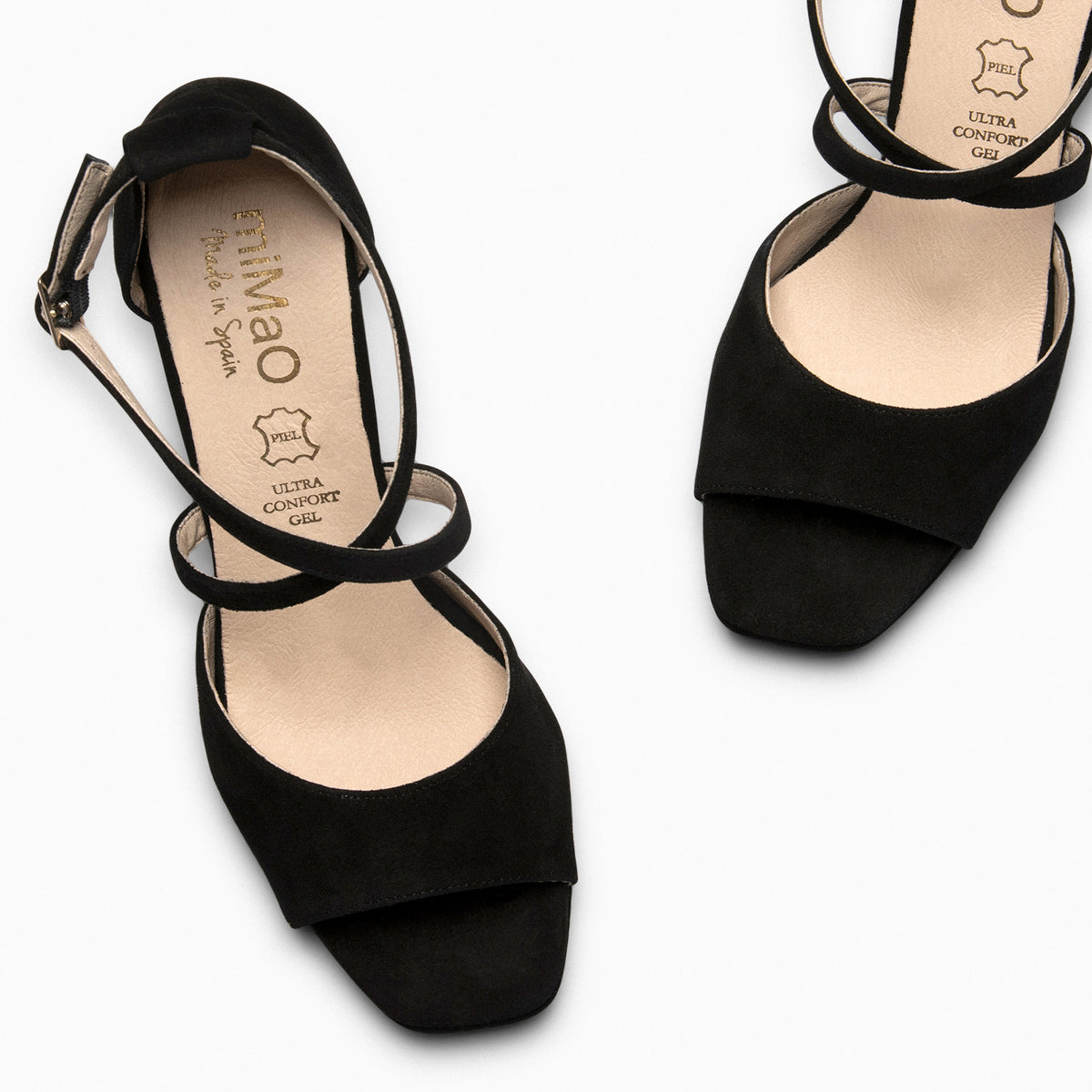 ROSSA - Sandalia de fiesta con tacón NEGRO