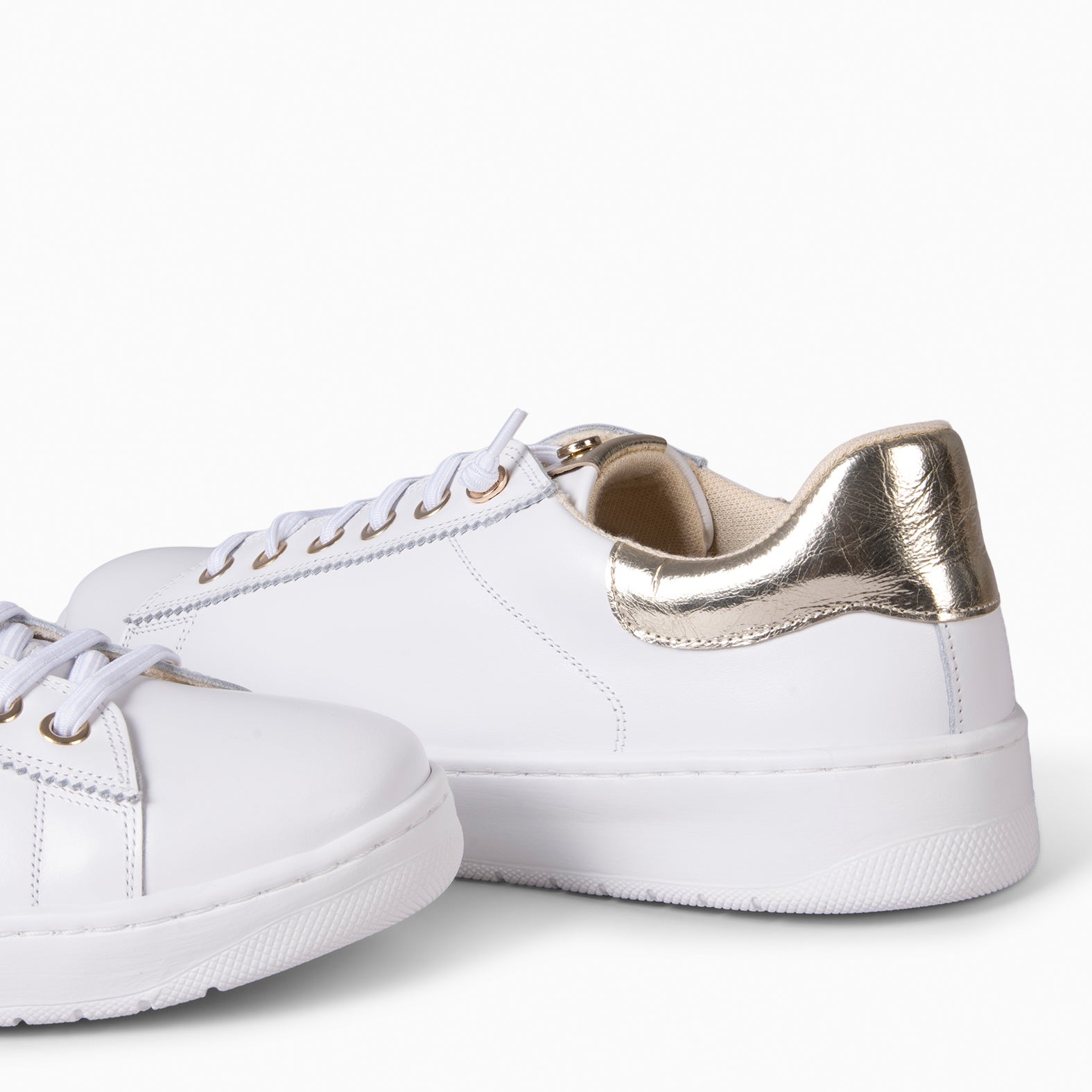 NANTES - Zapatillas Elegantes BLANCO ORO