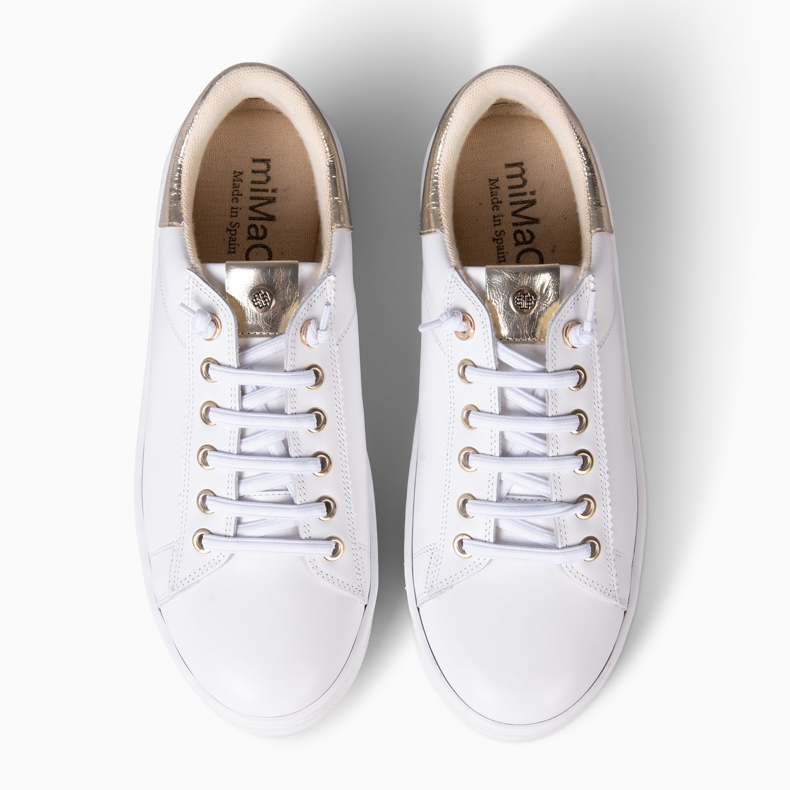 NANTES - Zapatillas Elegantes BLANCO ORO