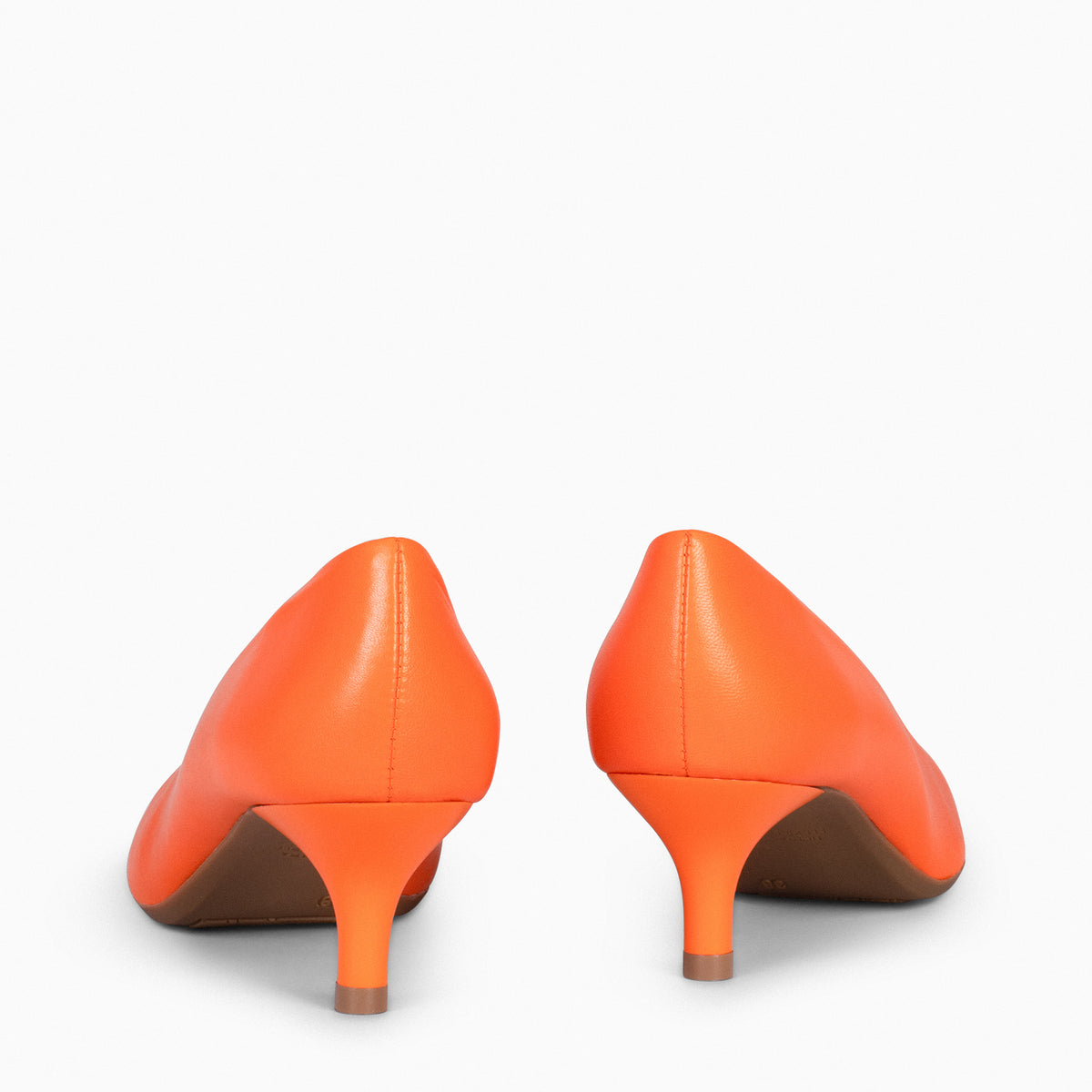URBAN KITTEN - Zapatos con tacón de chupete de napa NARANJA