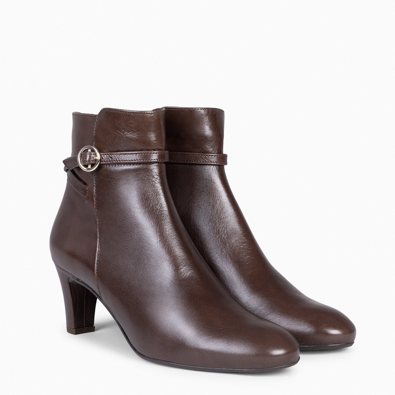 ALDA - Botín MARRÓN con tiras - miMaO ®