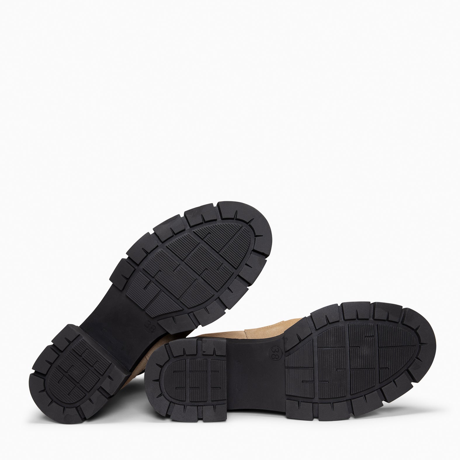 LUCIA - Botines Chelsea con plataforma BEIGE