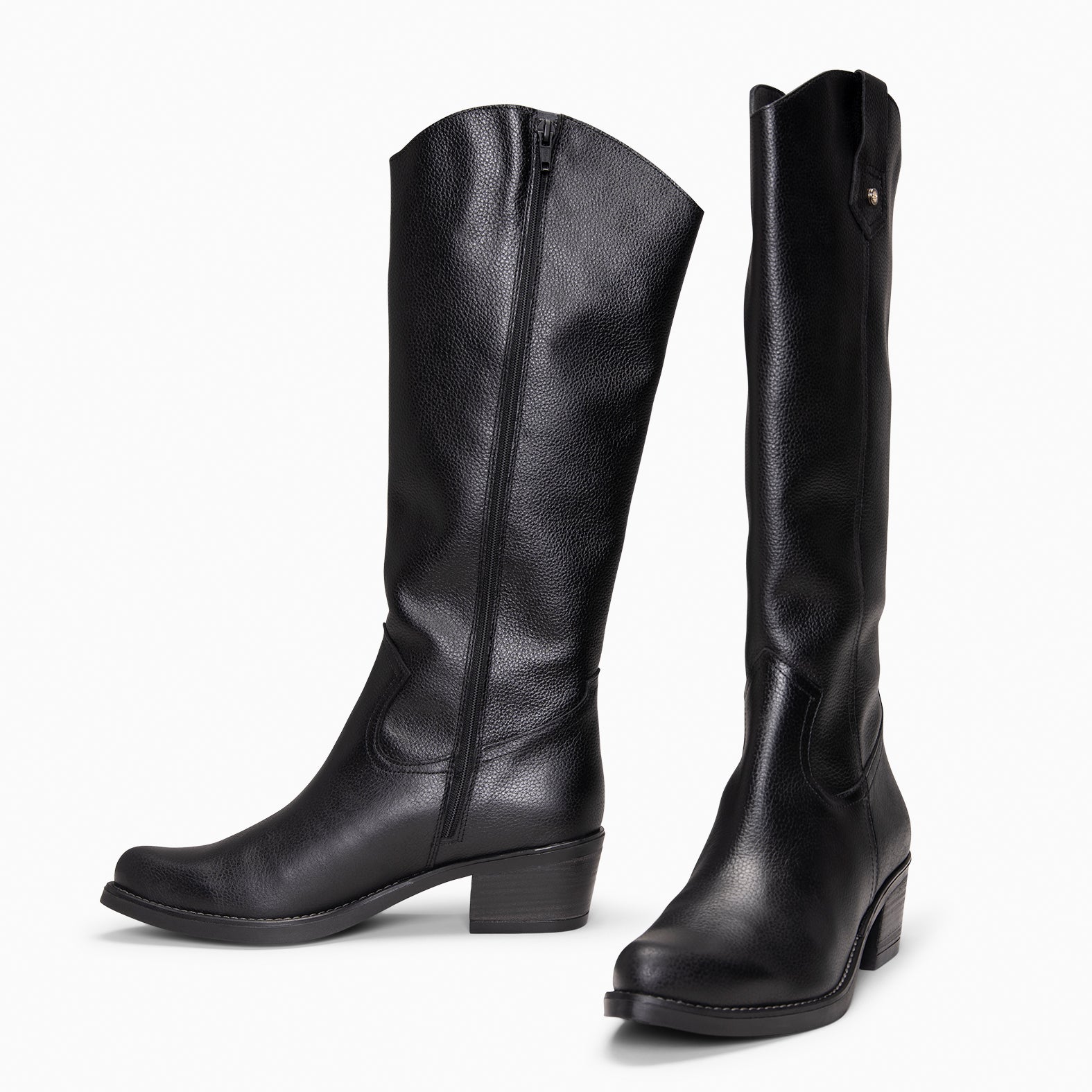 VALLEY - Botas altas de tacón NEGRO