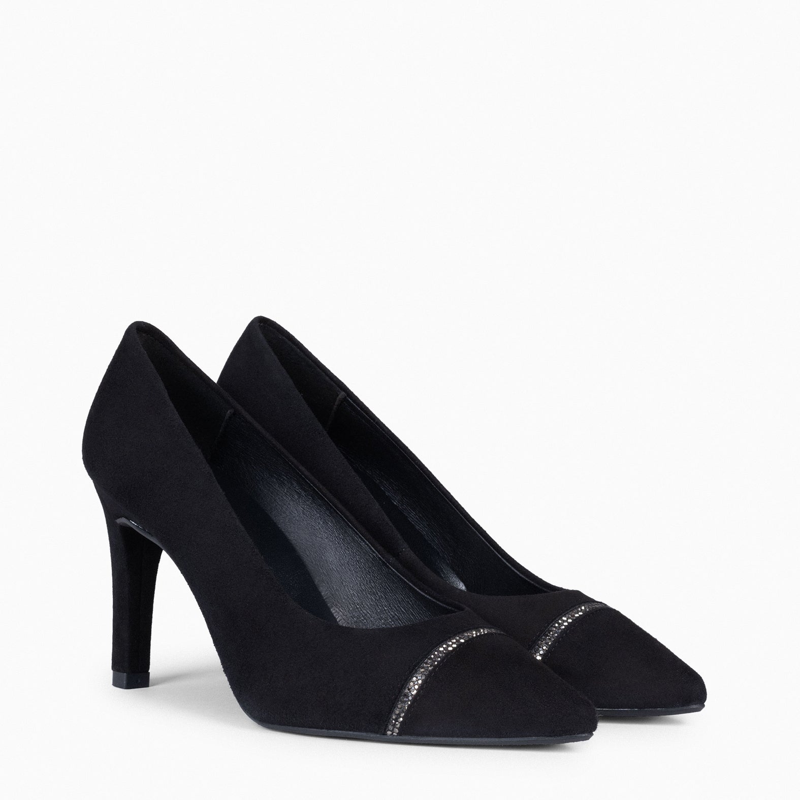 GLAM BRIGHT – BLACK elegant stilettos