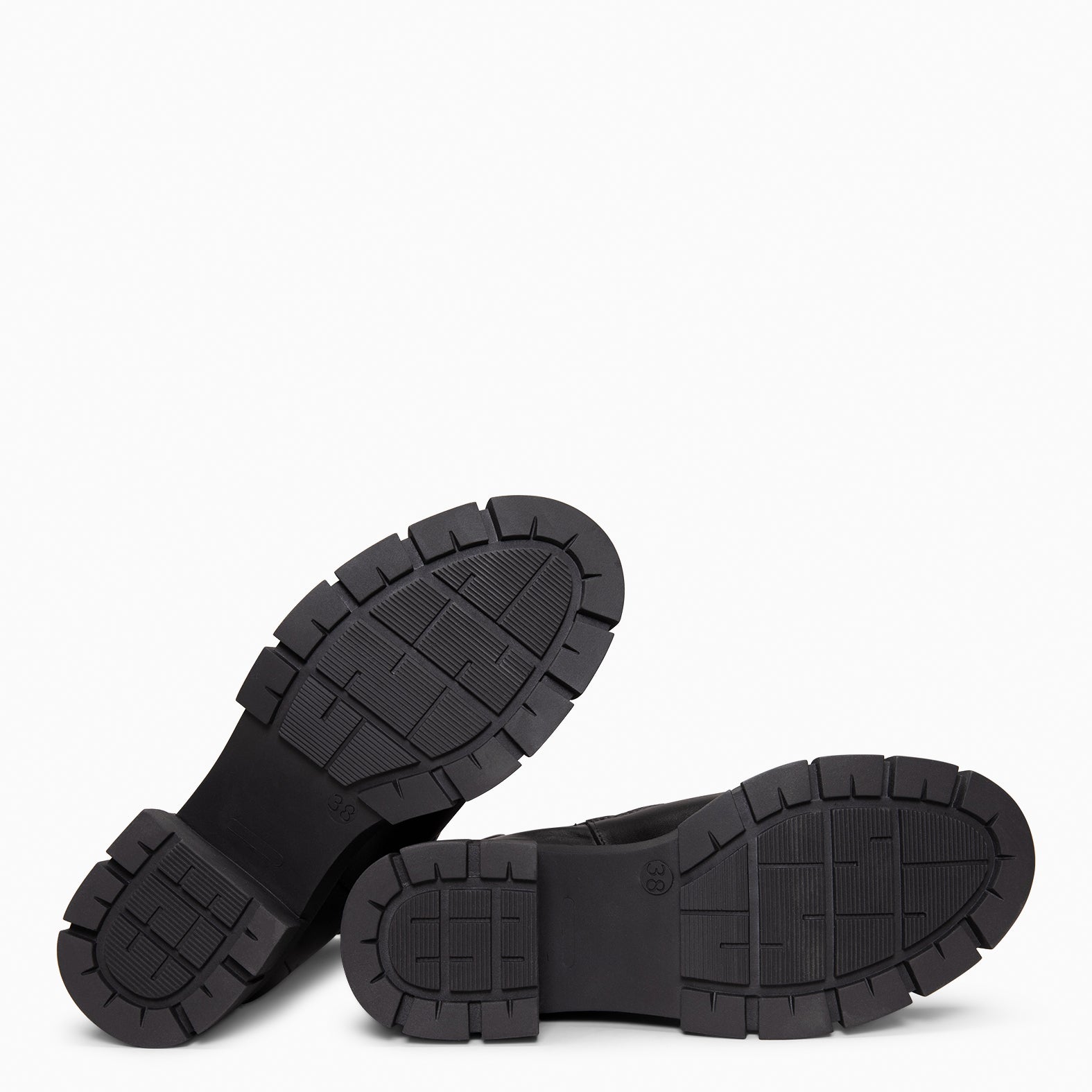 LUCIA - Botines Chelsea con plataforma NEGRO