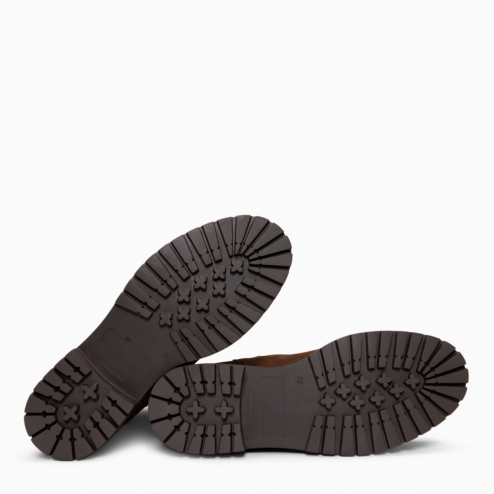 MARTE - Botines Chelsea con suela track MARRON