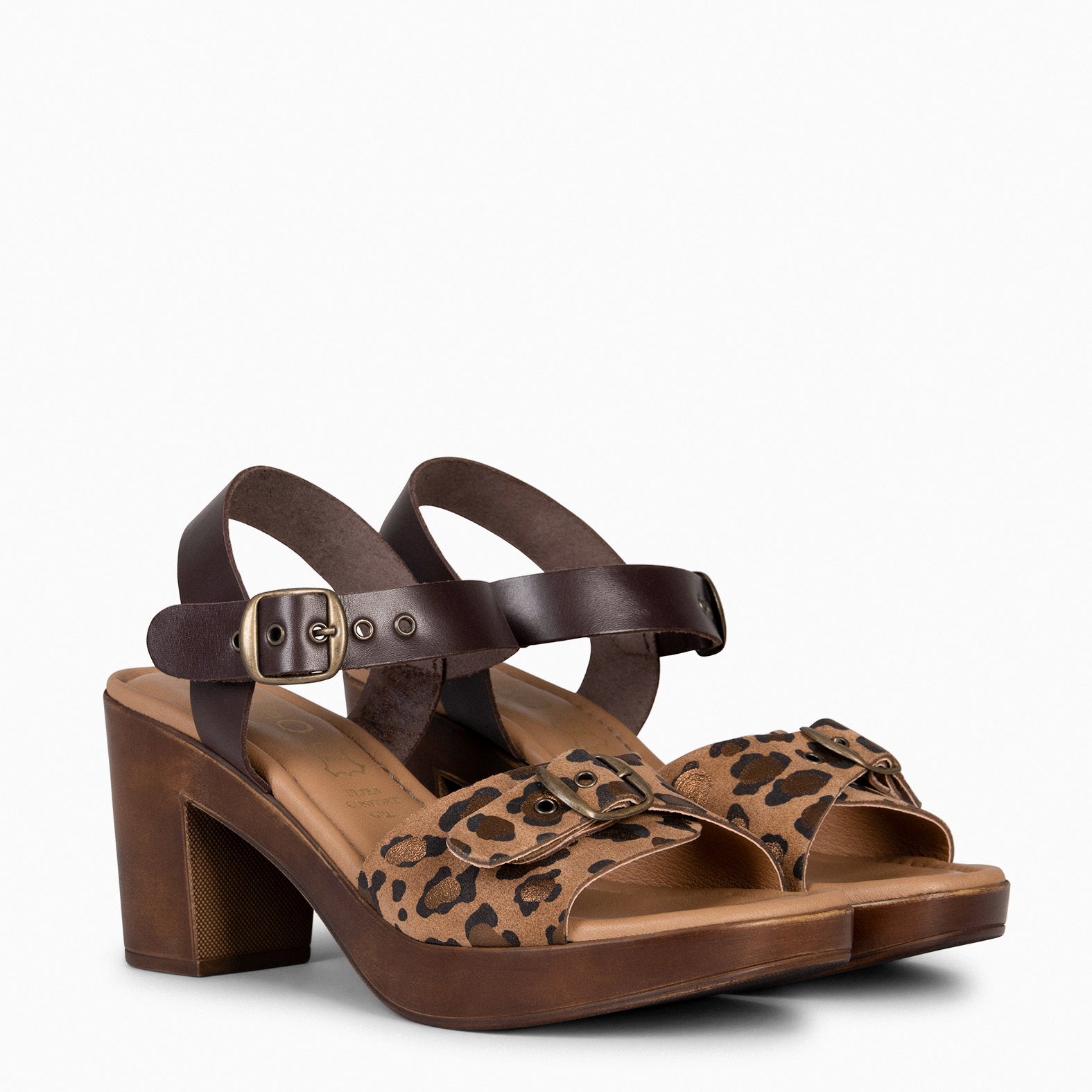 CLEO – LEOPARD Buckle sandal