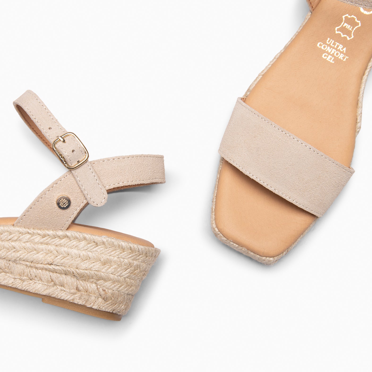 JEREZ - Sandalias de Esparto BEIGE