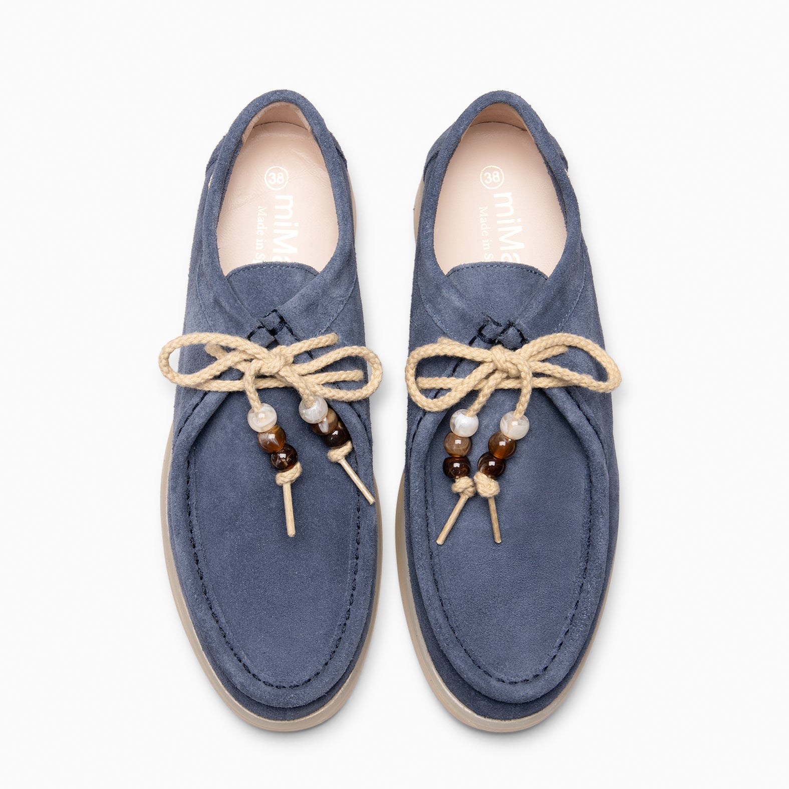 TUPI - JEANS Suede leather loafers