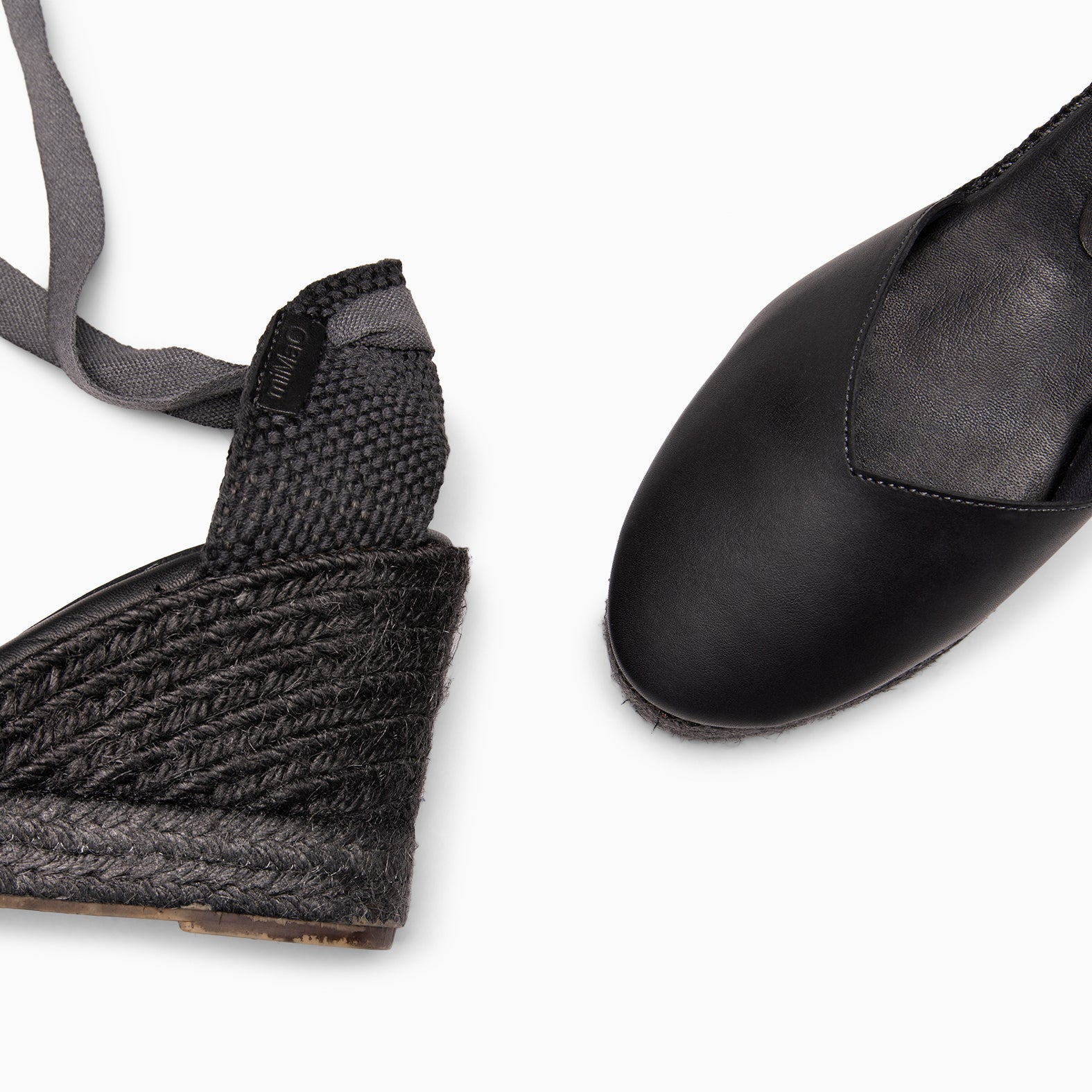 TALAIA - Cuñas de esparto con tintado natural NEGRO