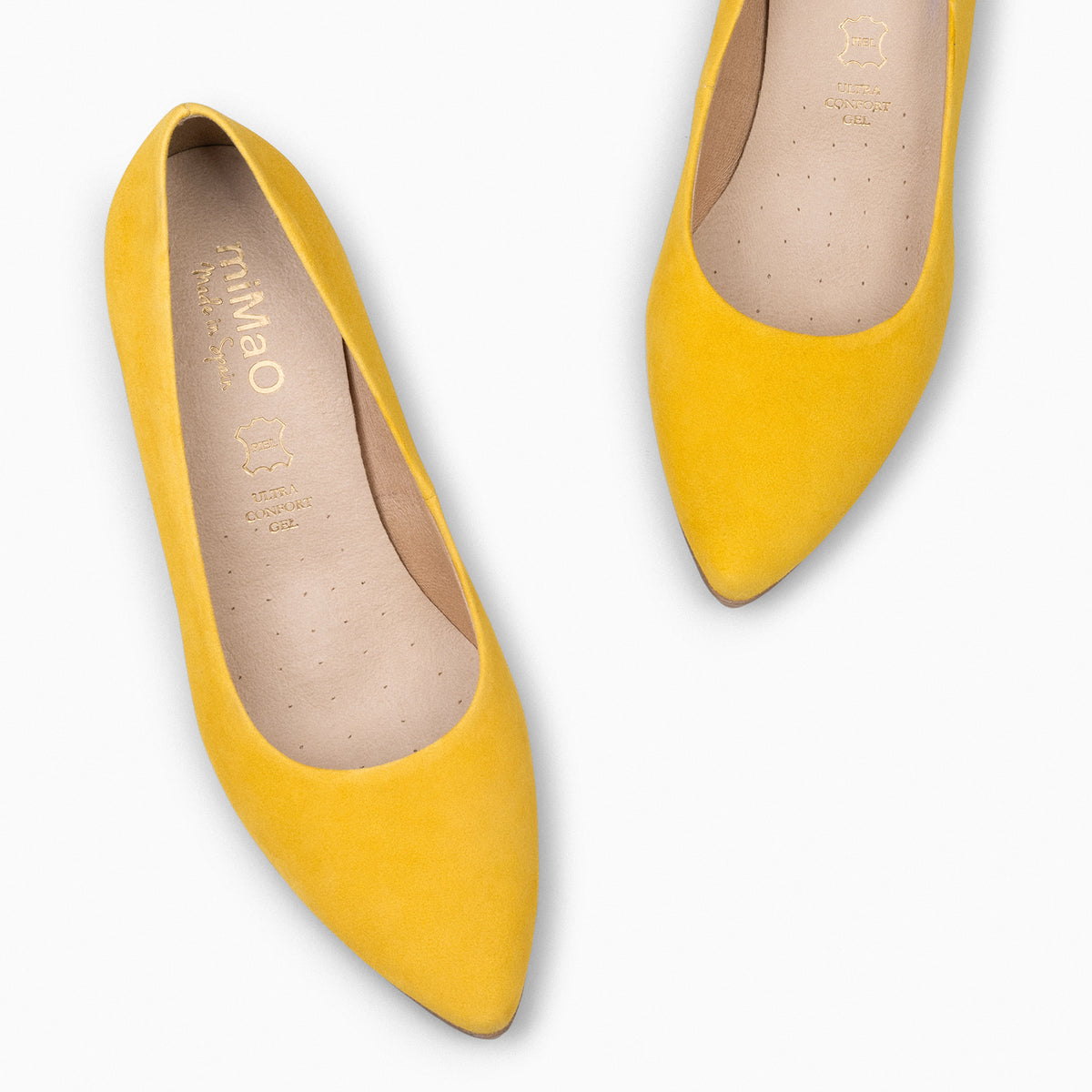 URBAN S – YELLOW Suede Mid-Heeled Shoes