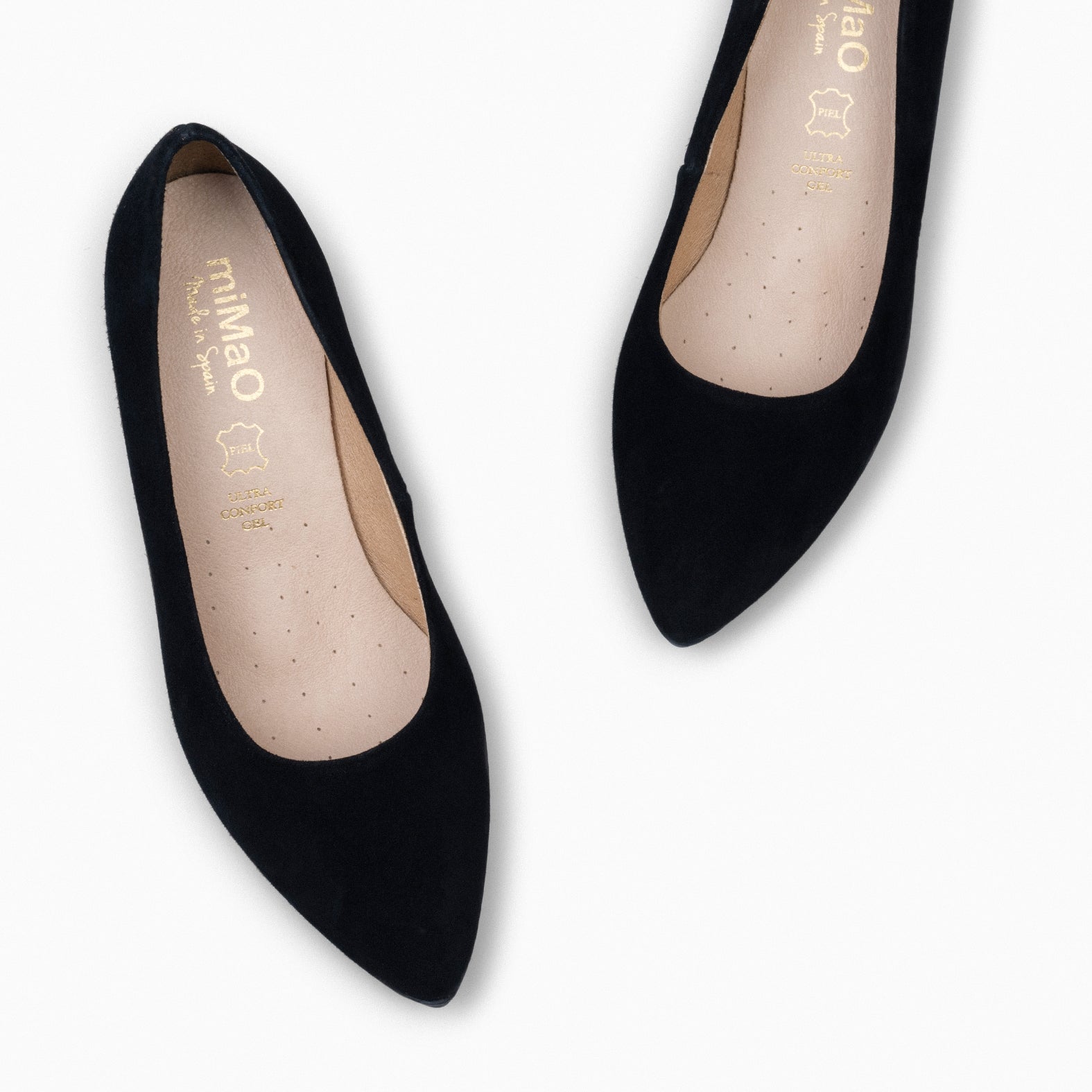 URBAN S - Zapato de tacón medio ante NEGRO - miMaO ®