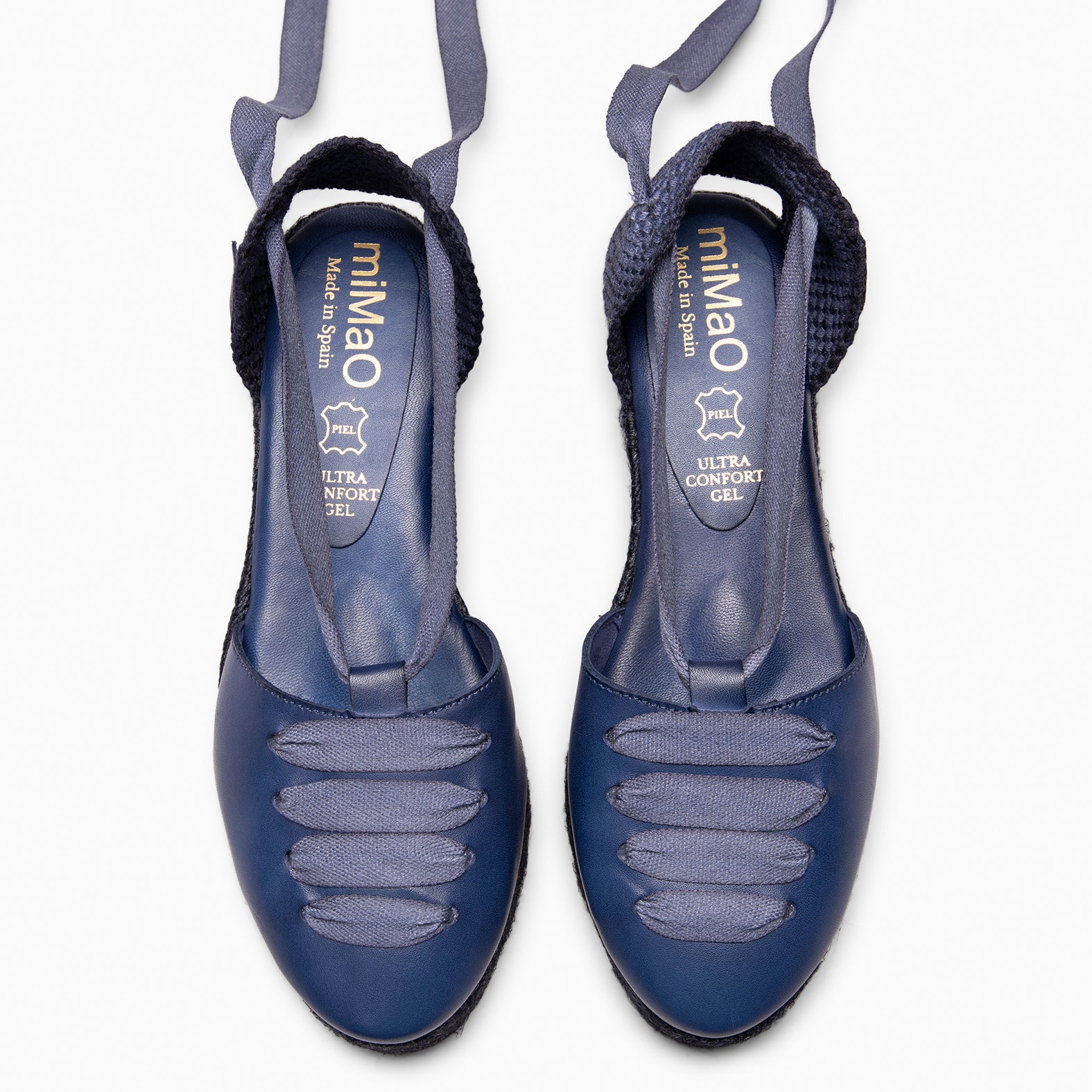 NOJA - NAVY Espadrilles with natural dyeing