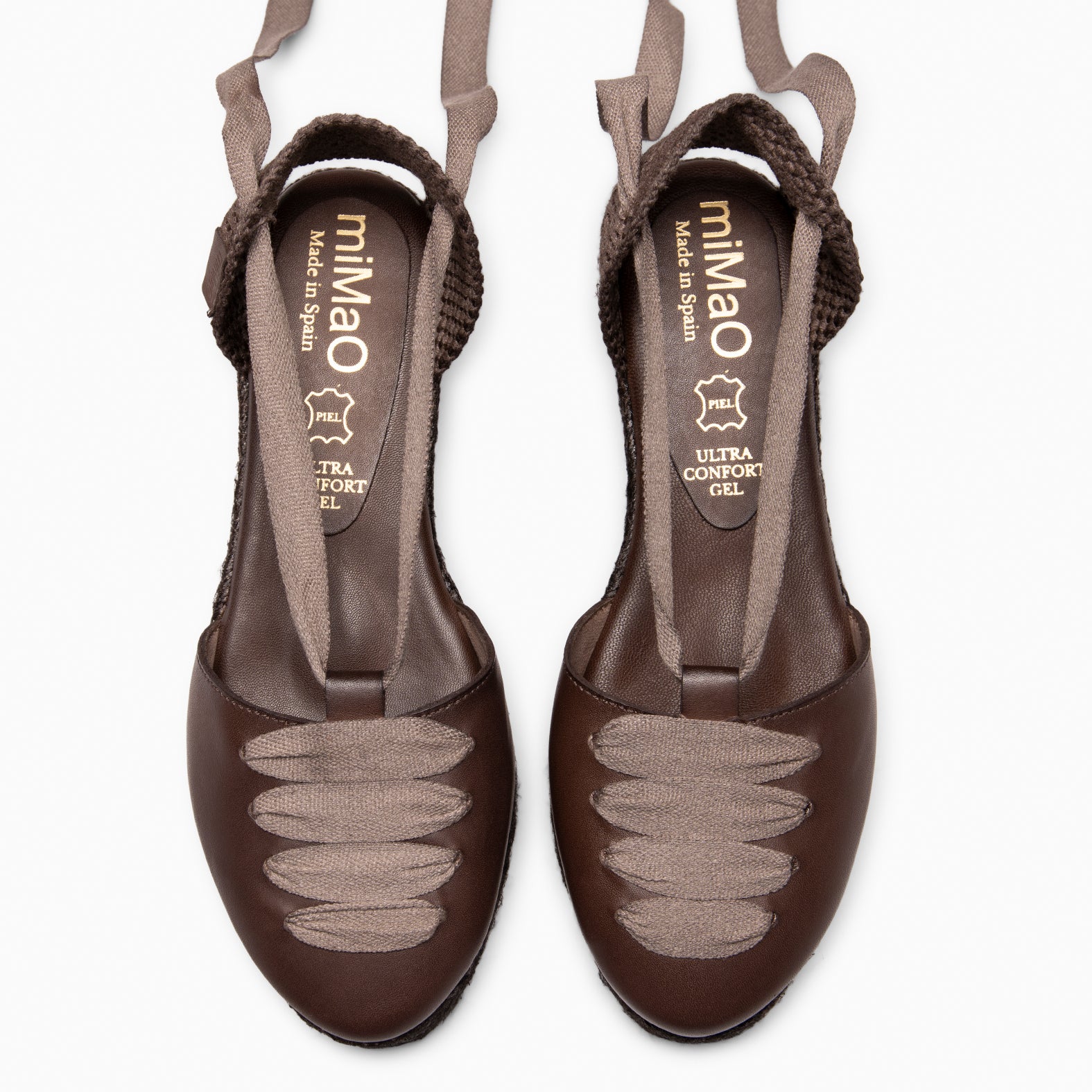NOJA - BROWN Espadrilles with natural dyeing