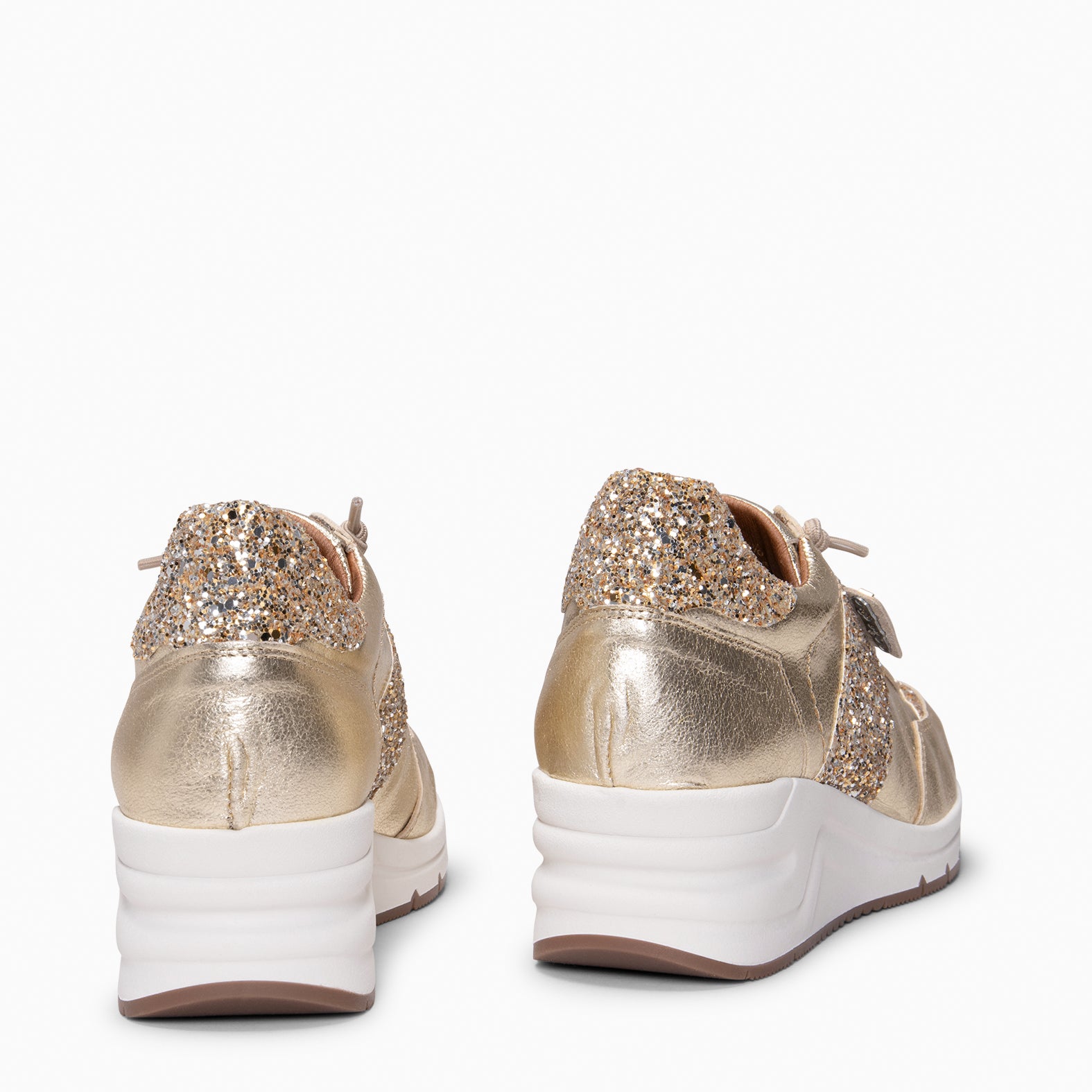 PAU - Zapatillas con cuña PLATINO - miMaO ®