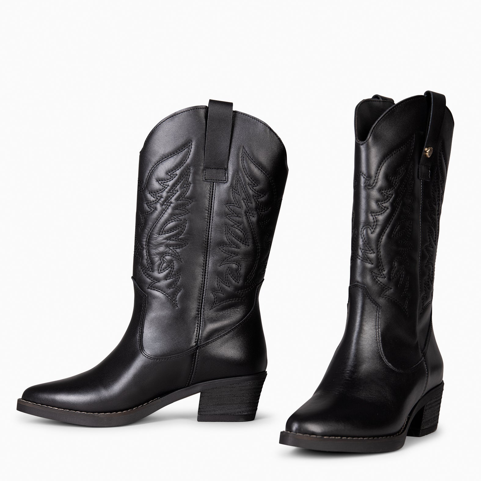 UTAH – BLACK Cowboy Boots