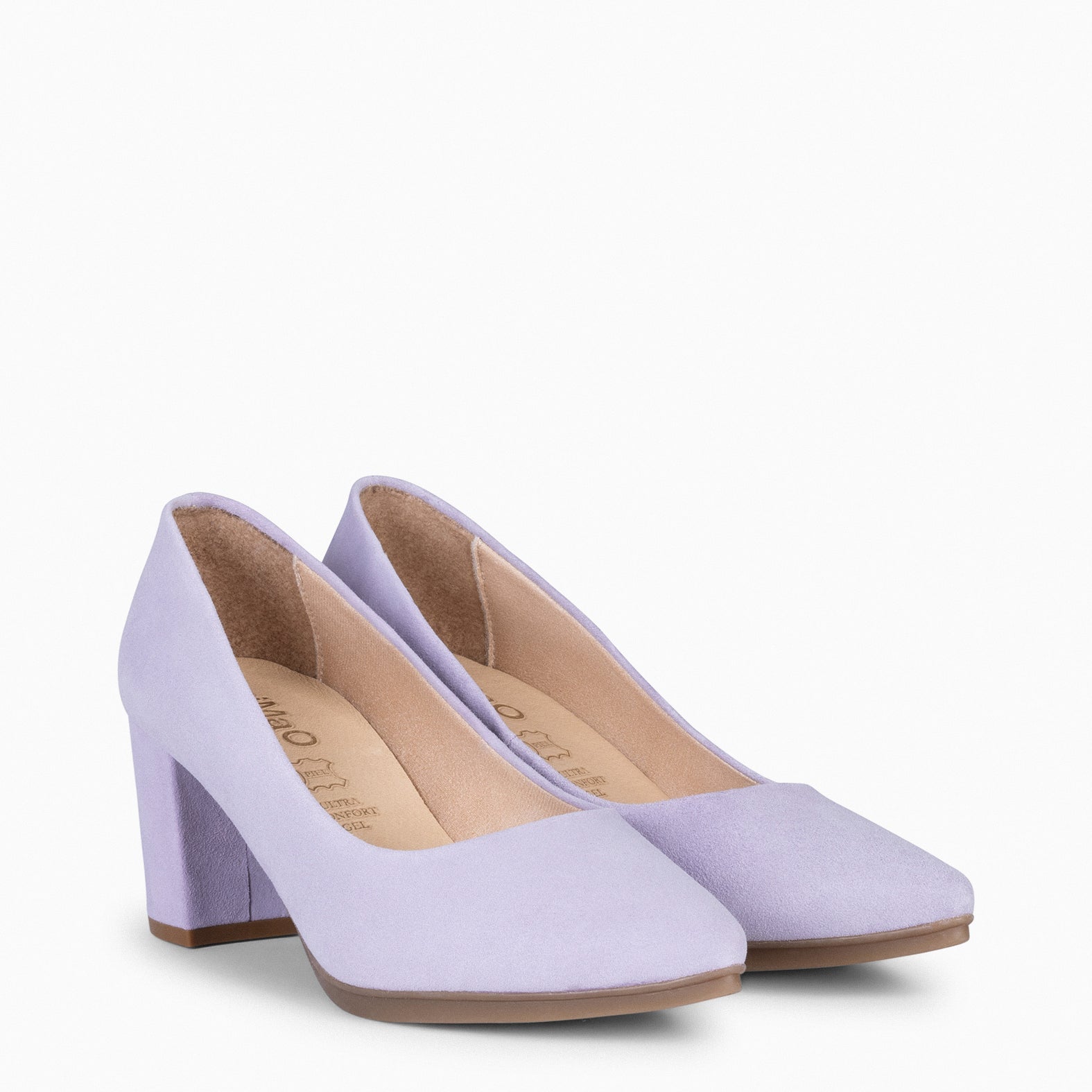 URBAN S - Zapato de tacón medio ante LILA