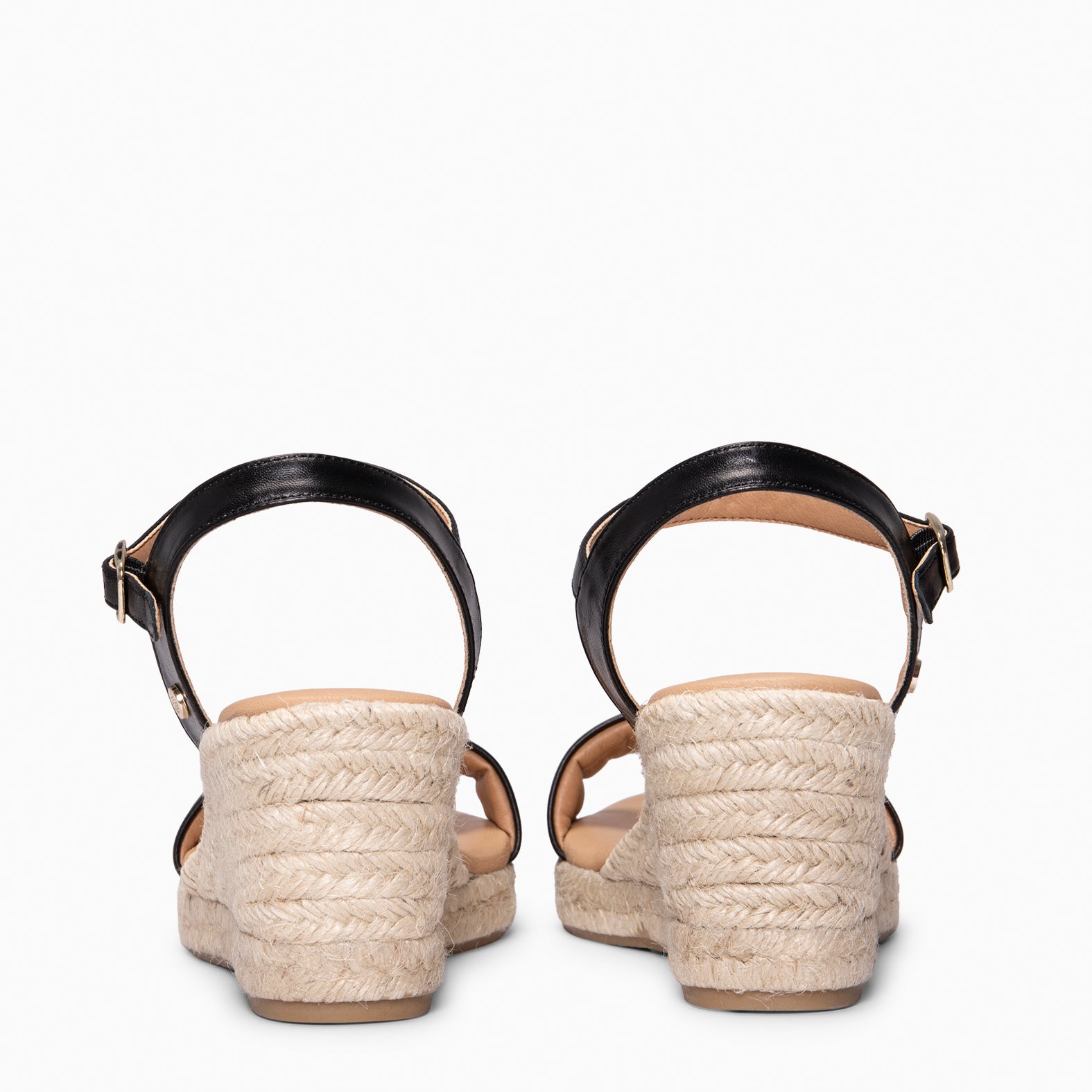 ADRA - BLACK Espadrilles open toe