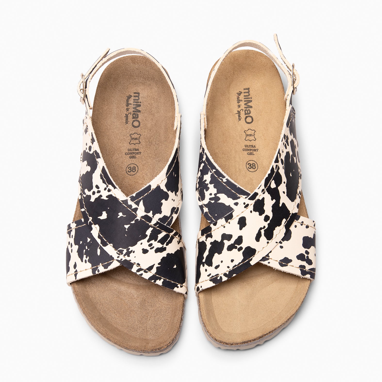 TULUM - ANIMAL PRINT slingback sandals with BIO sole