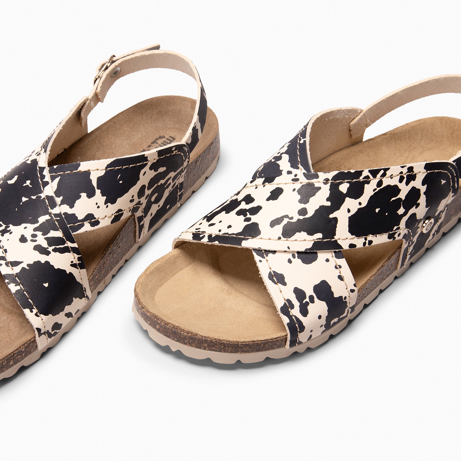 TULUM - ANIMAL PRINT slingback sandals with BIO sole