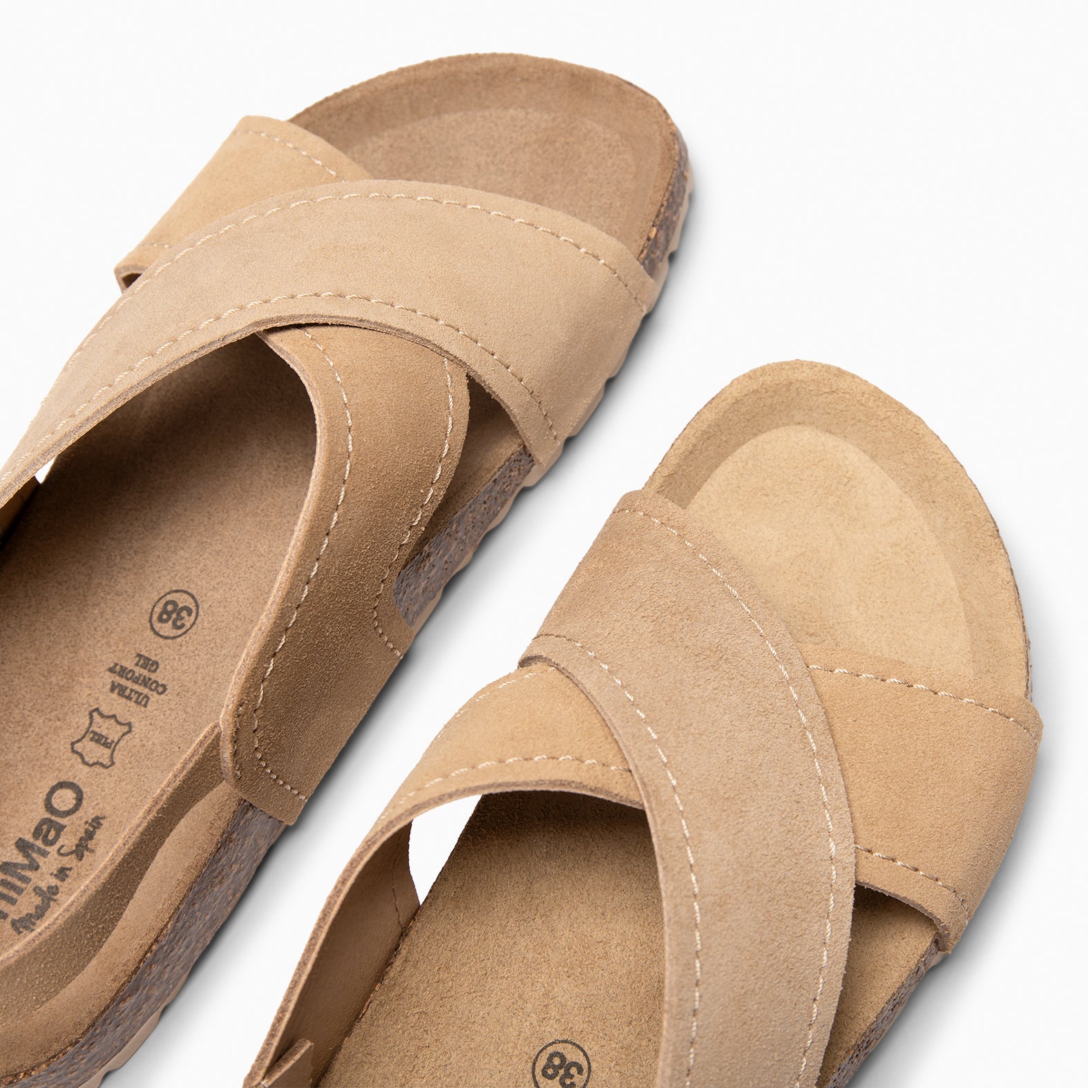 TULUM - Sandalias destalonadas con suela BIO BEIGE