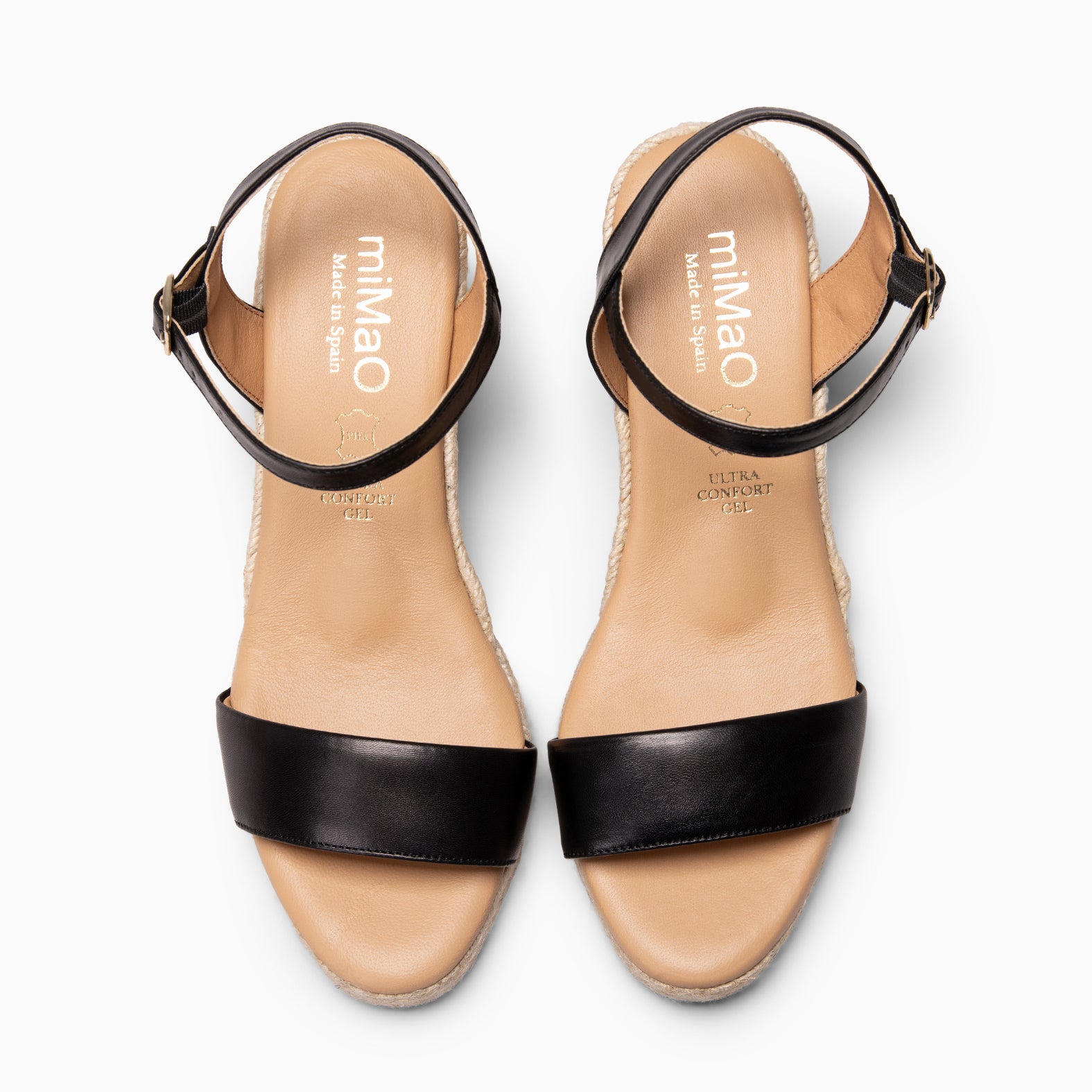 ADRA - BLACK Espadrilles open toe