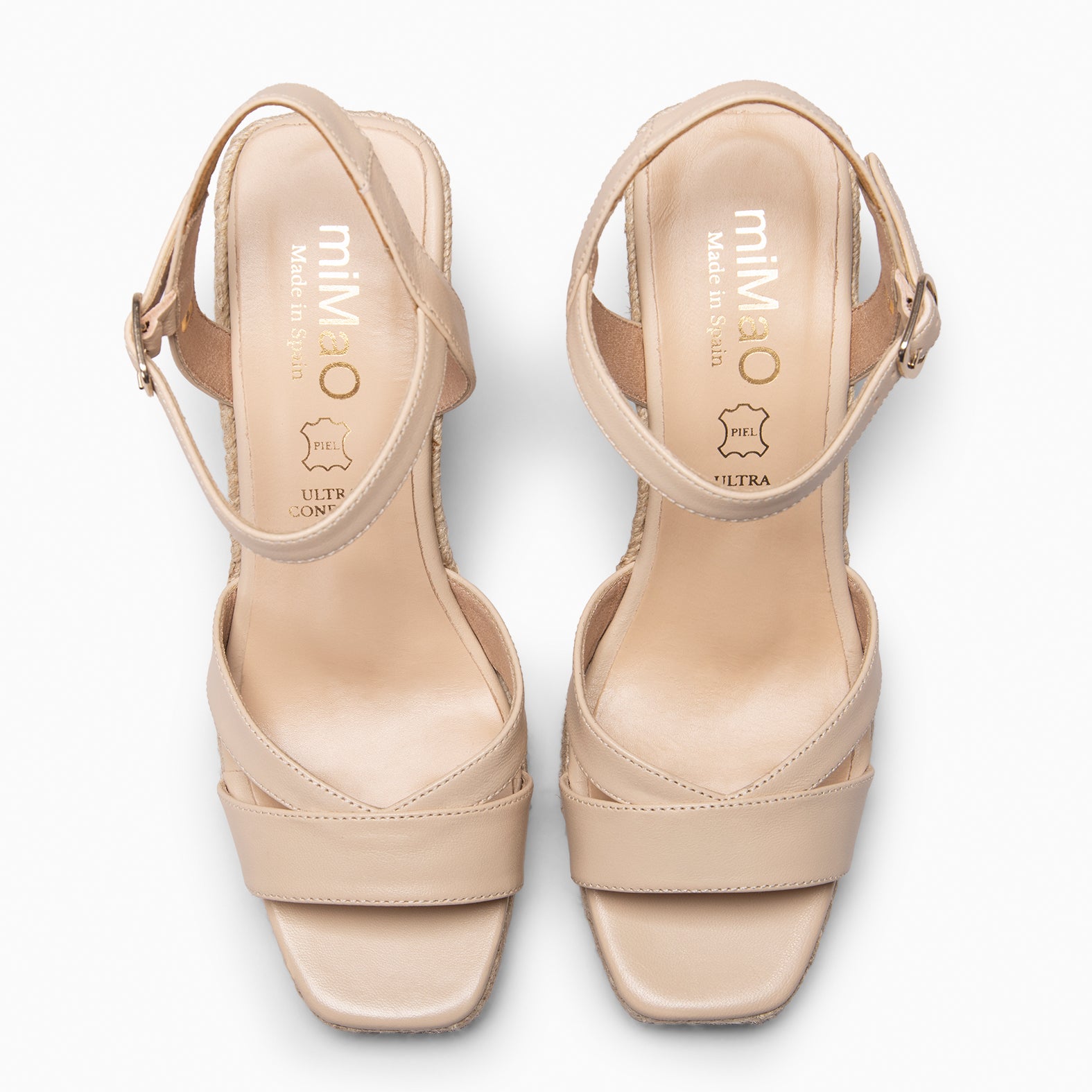 MANILVA - BEIGE High-wedge espadrille