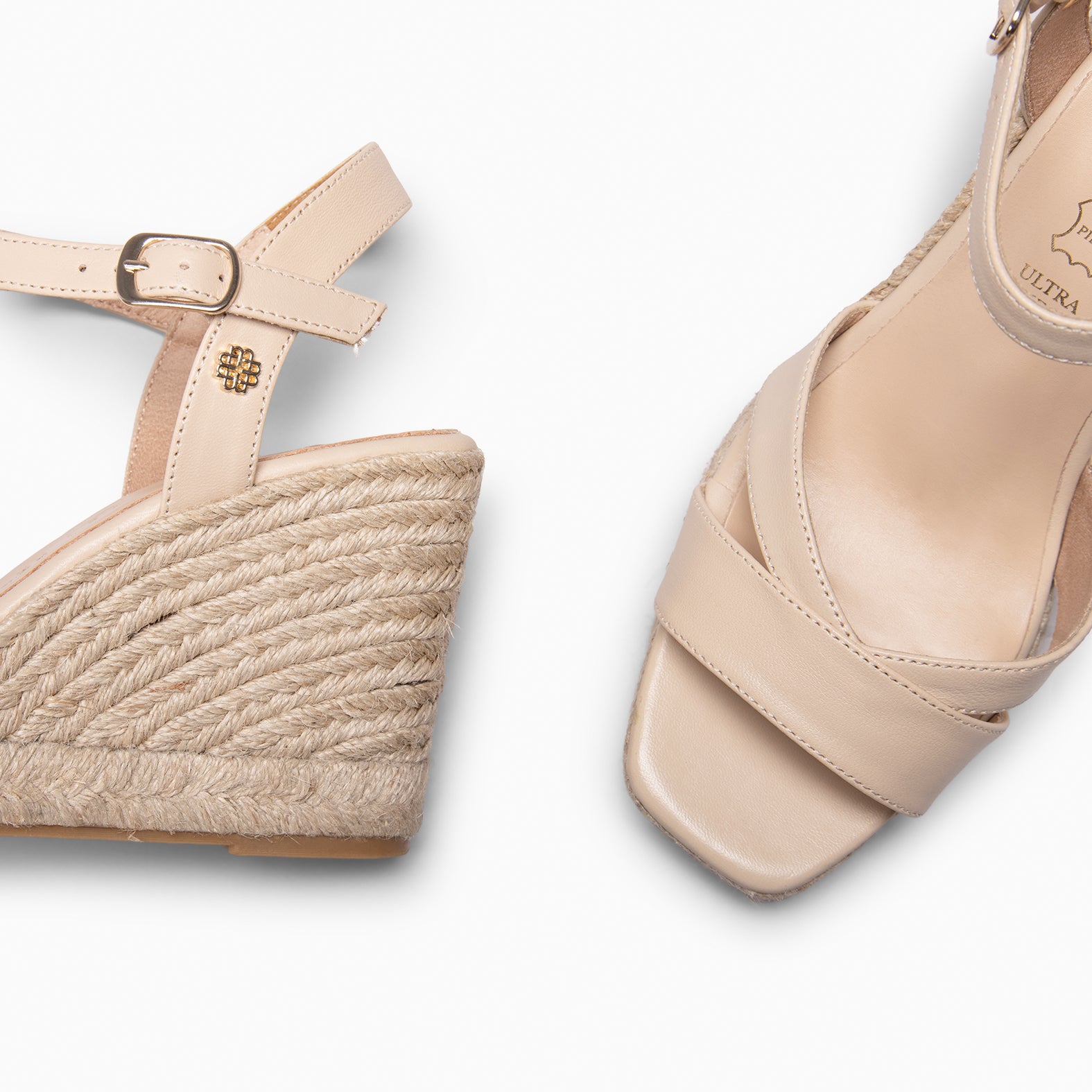 MANILVA - BEIGE High-wedge espadrille