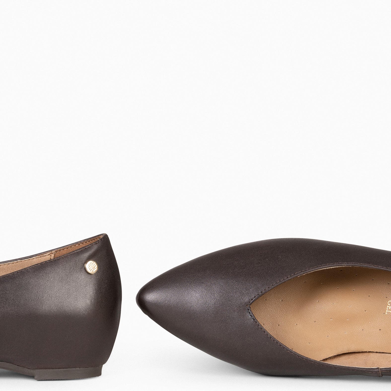 URBAN WEDGE – BROWN shoes with hidden wedge