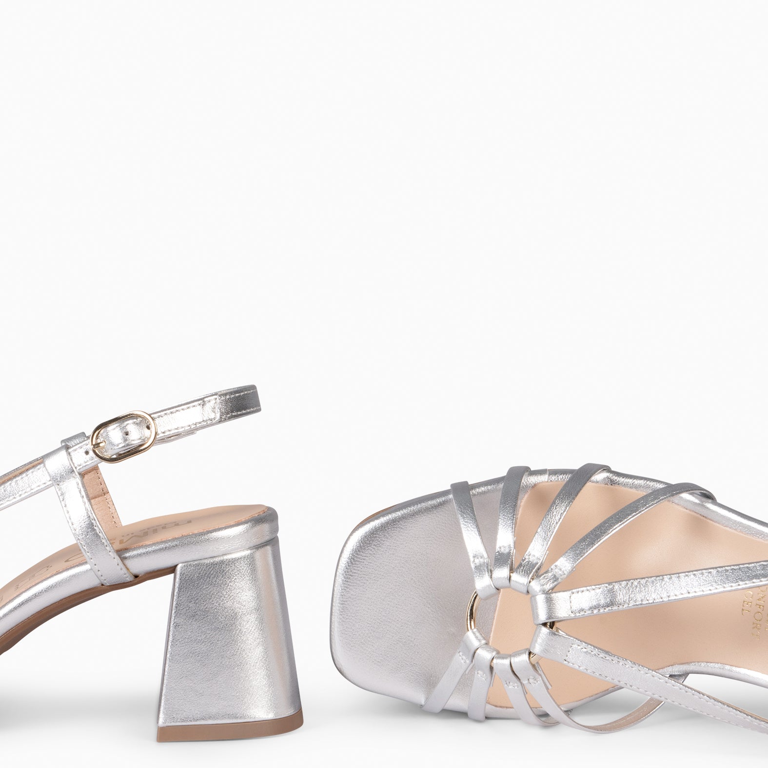 SOLEIL - Sandalias de tacón PLATA - miMaO ®