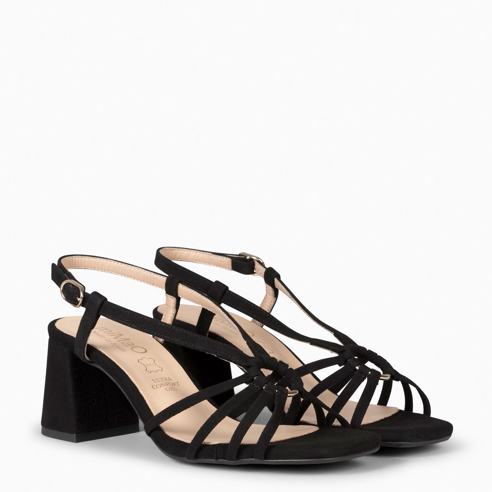 SOLEIL - SANDALIAS DE TACÓN NEGRO