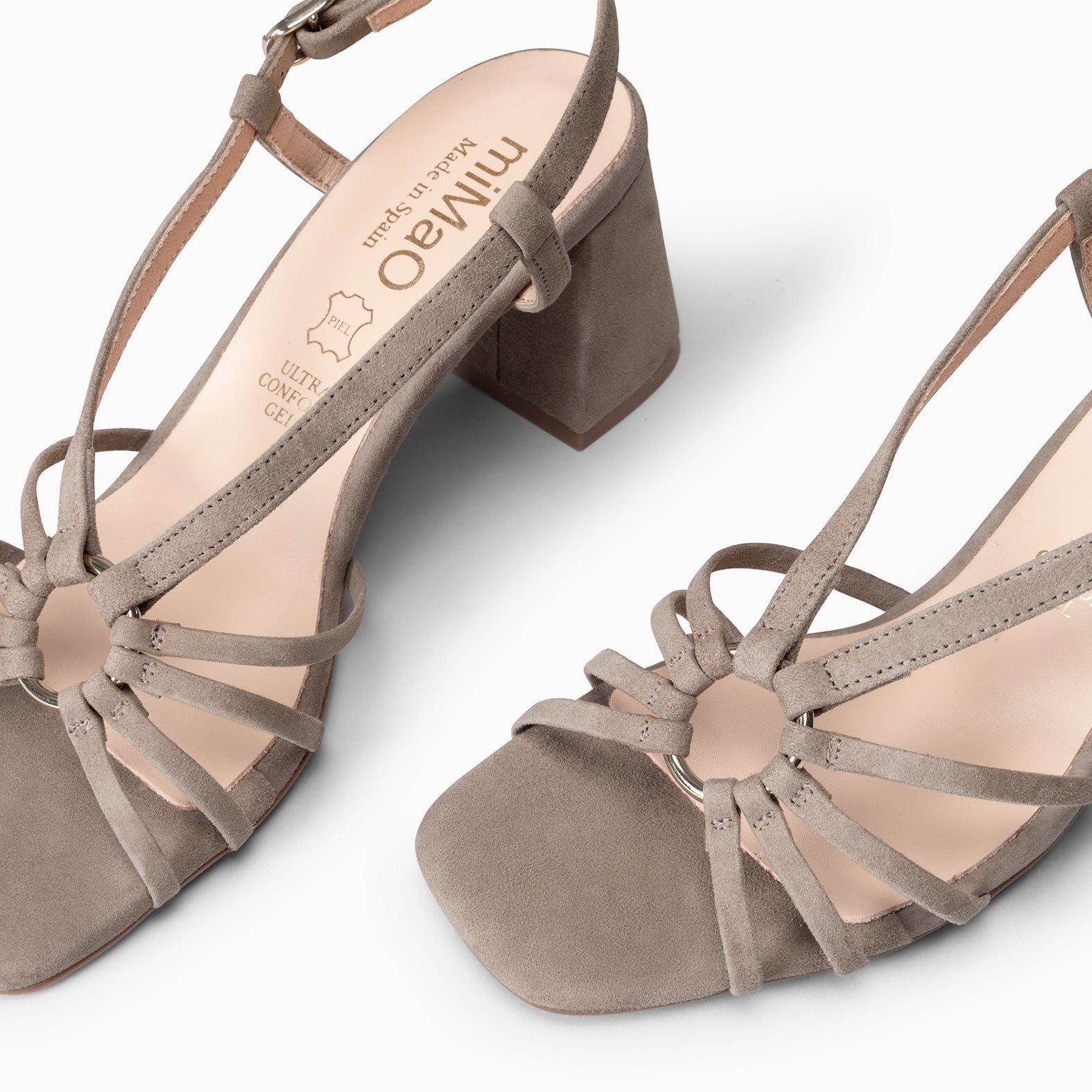 SOLEIL - Sandalias de tacón TAUPE - miMaO ®