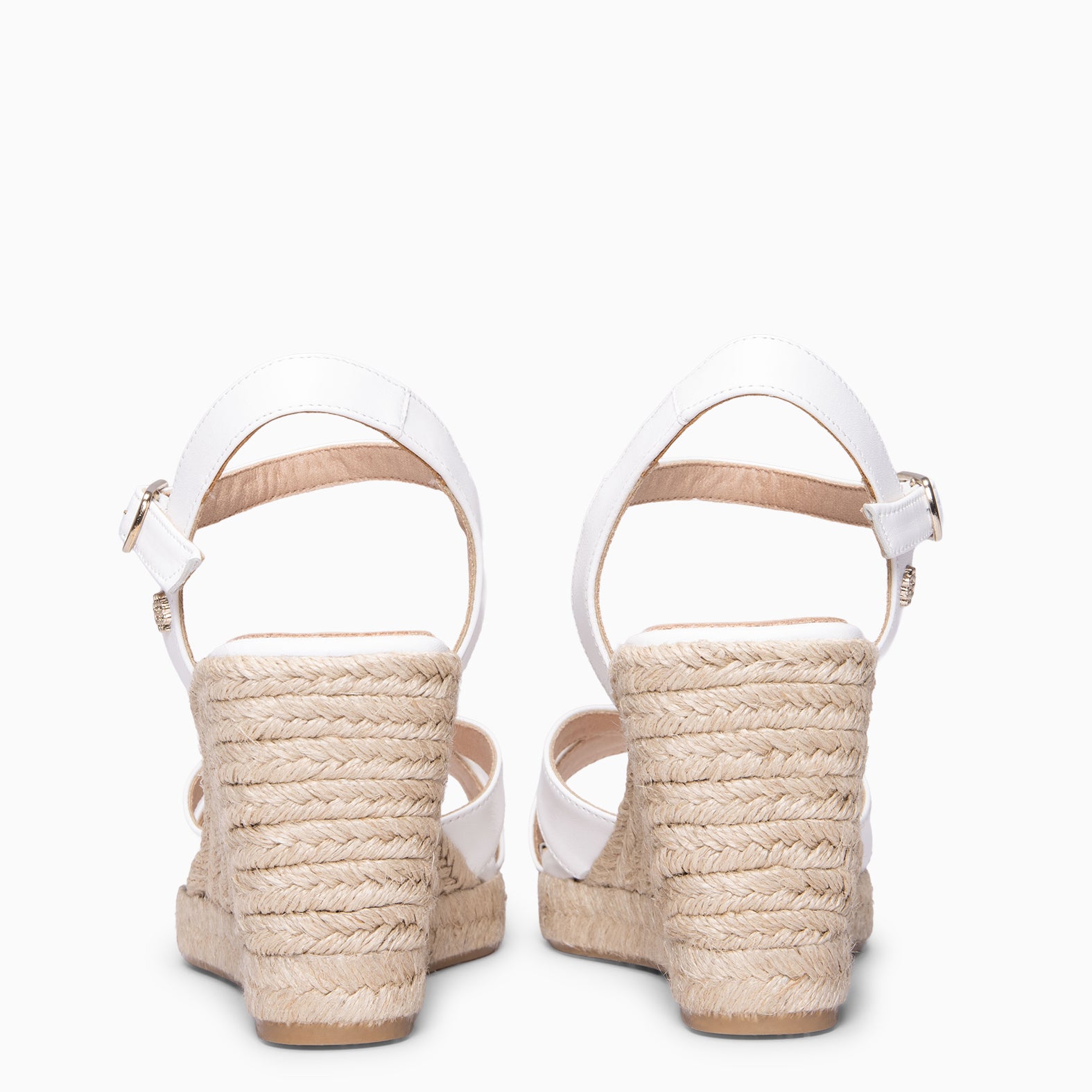 MANILVA - Cuñas altas de esparto BLANCO