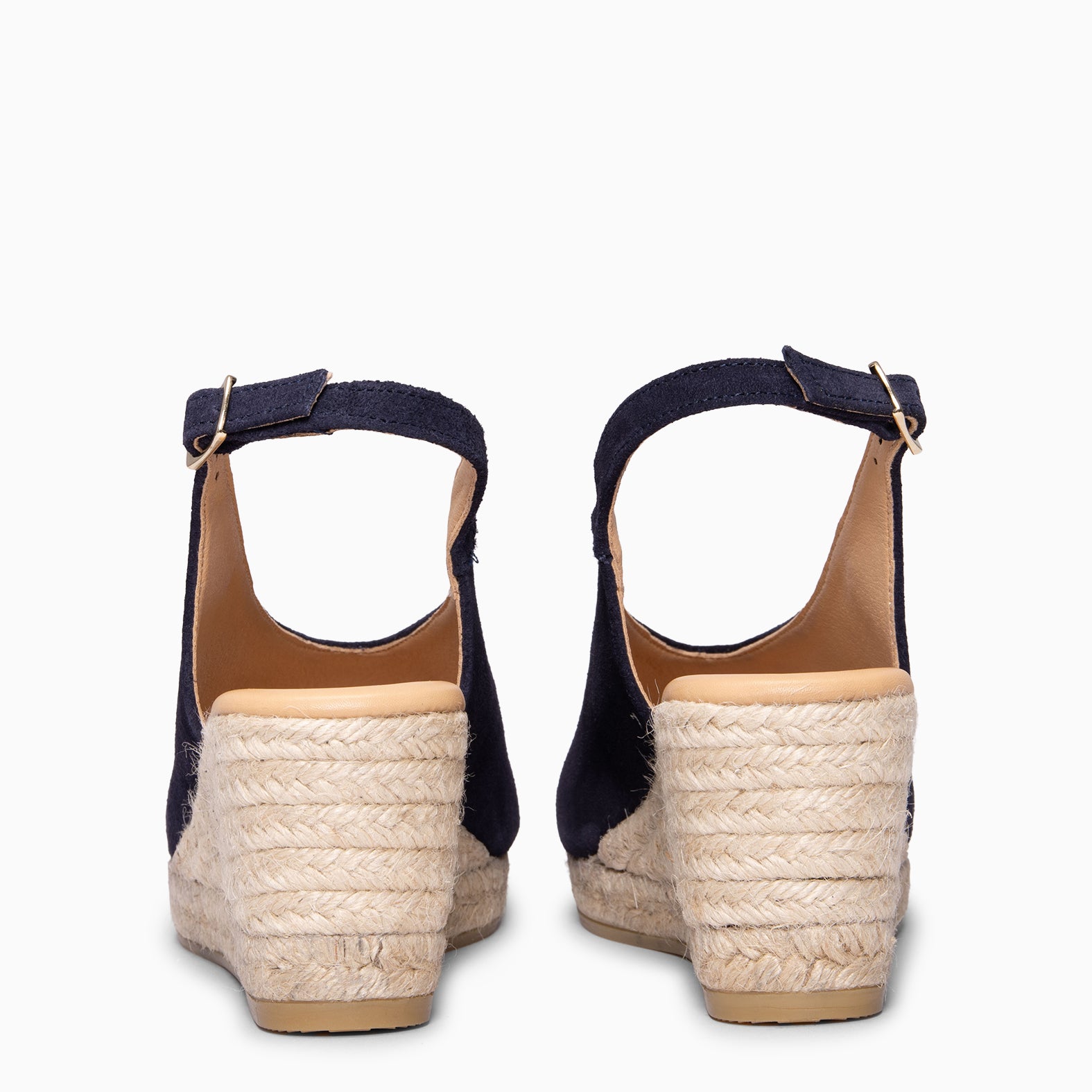 ELIAZAR - NAVY Slingback espadrilles with peep toe