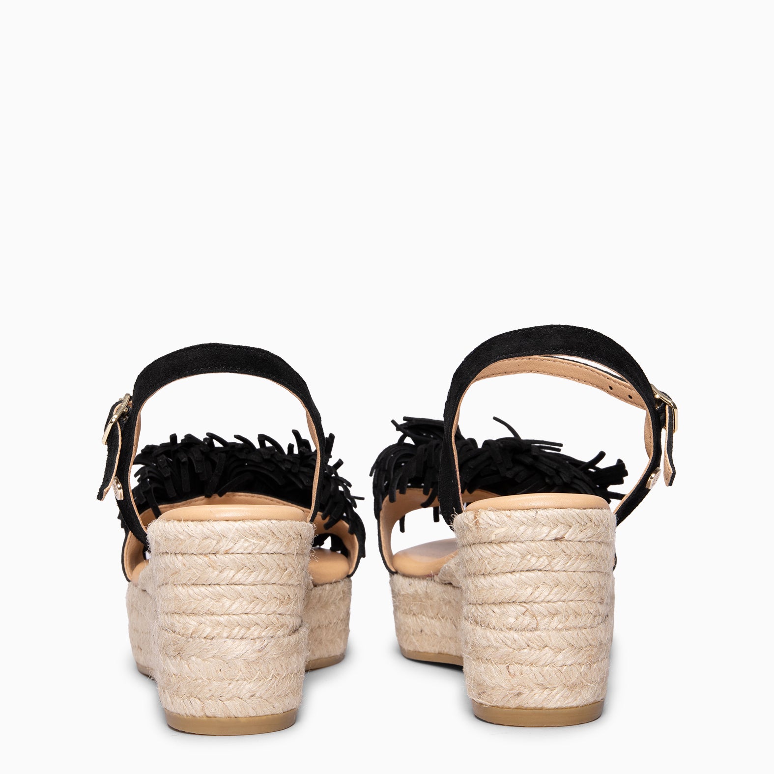CELESTE - BLACK Espadrille wedge