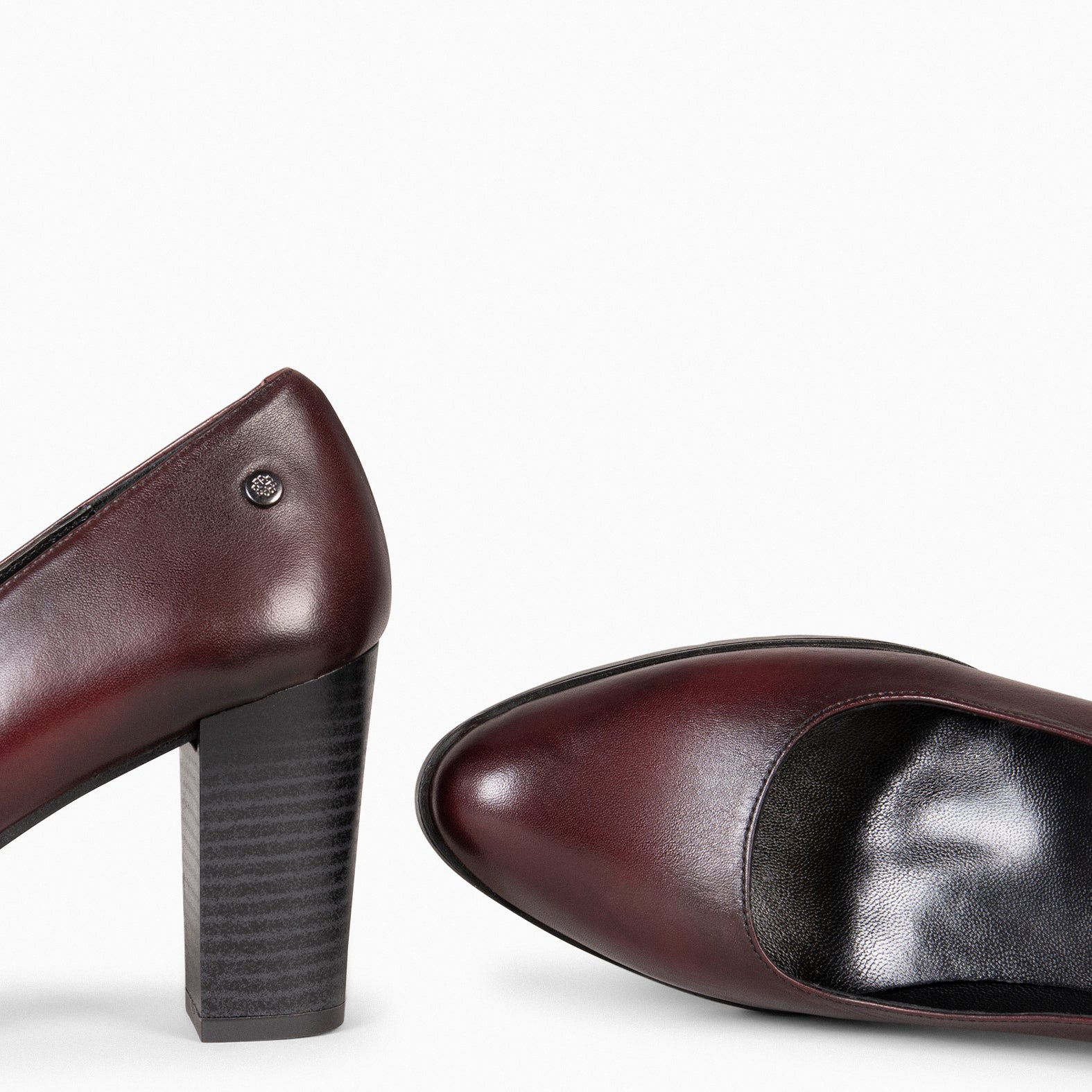 URBAN TREND - BURGUNDY nappa leather shoes