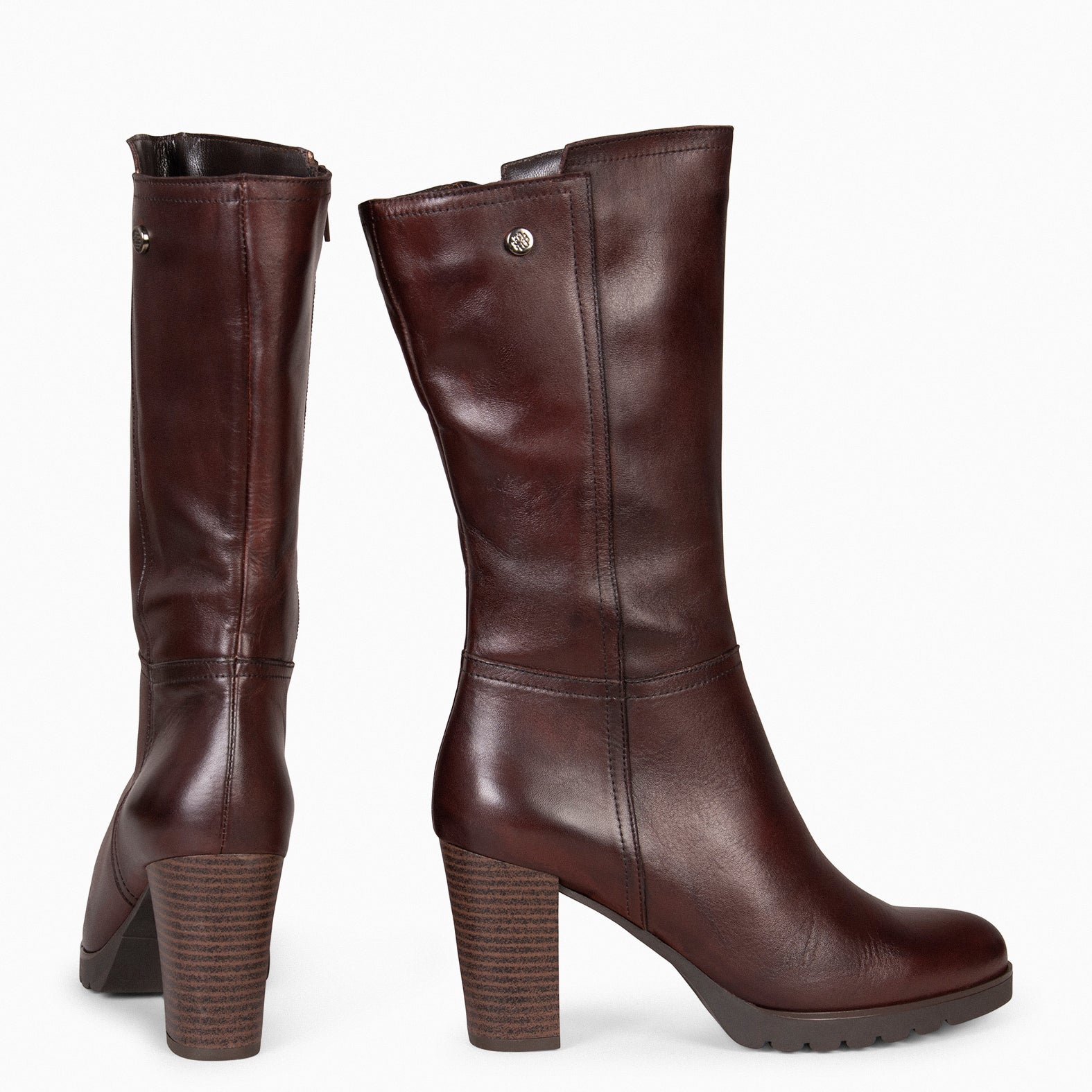 ARIANA - Botas de tacón y plataforma MARRON